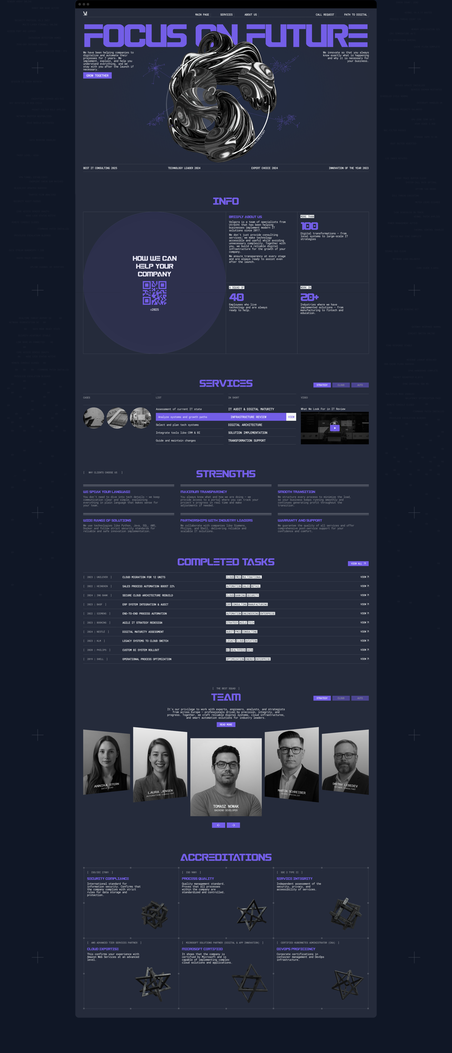 Velgora | Corporate website — Изображение №4 — Интерфейсы на Dprofile