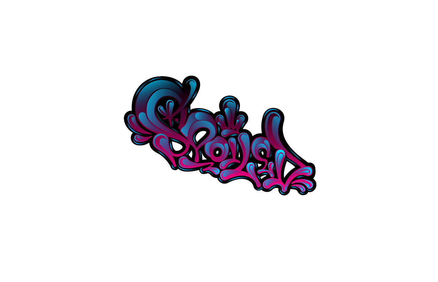 Lettering set 12/ Graffiti liquid style — Изображение №9 — Брендинг, Графика на Dprofile