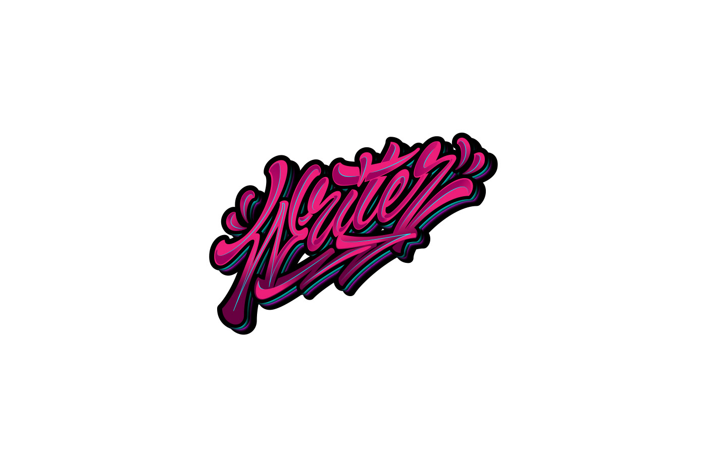 Lettering set 12/ Graffiti liquid style — Изображение №11 — Брендинг, Графика на Dprofile