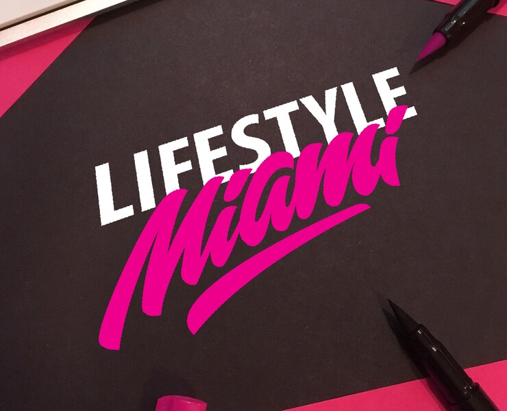 Lifestyle Miami - lettering logo на Dprofile