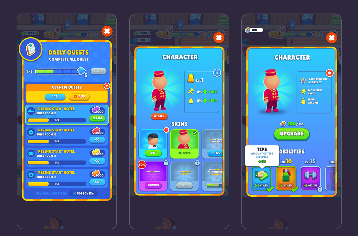 My Perfect Hotel/UI — Изображение №9 — Интерфейсы, Графика на Dprofile