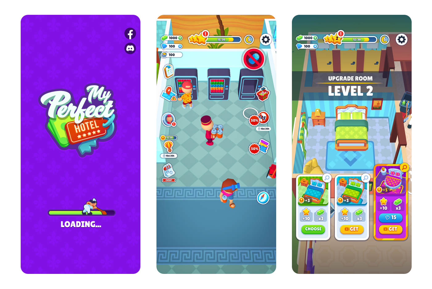 My Perfect Hotel/UI — Изображение №3 — Интерфейсы, Графика на Dprofile