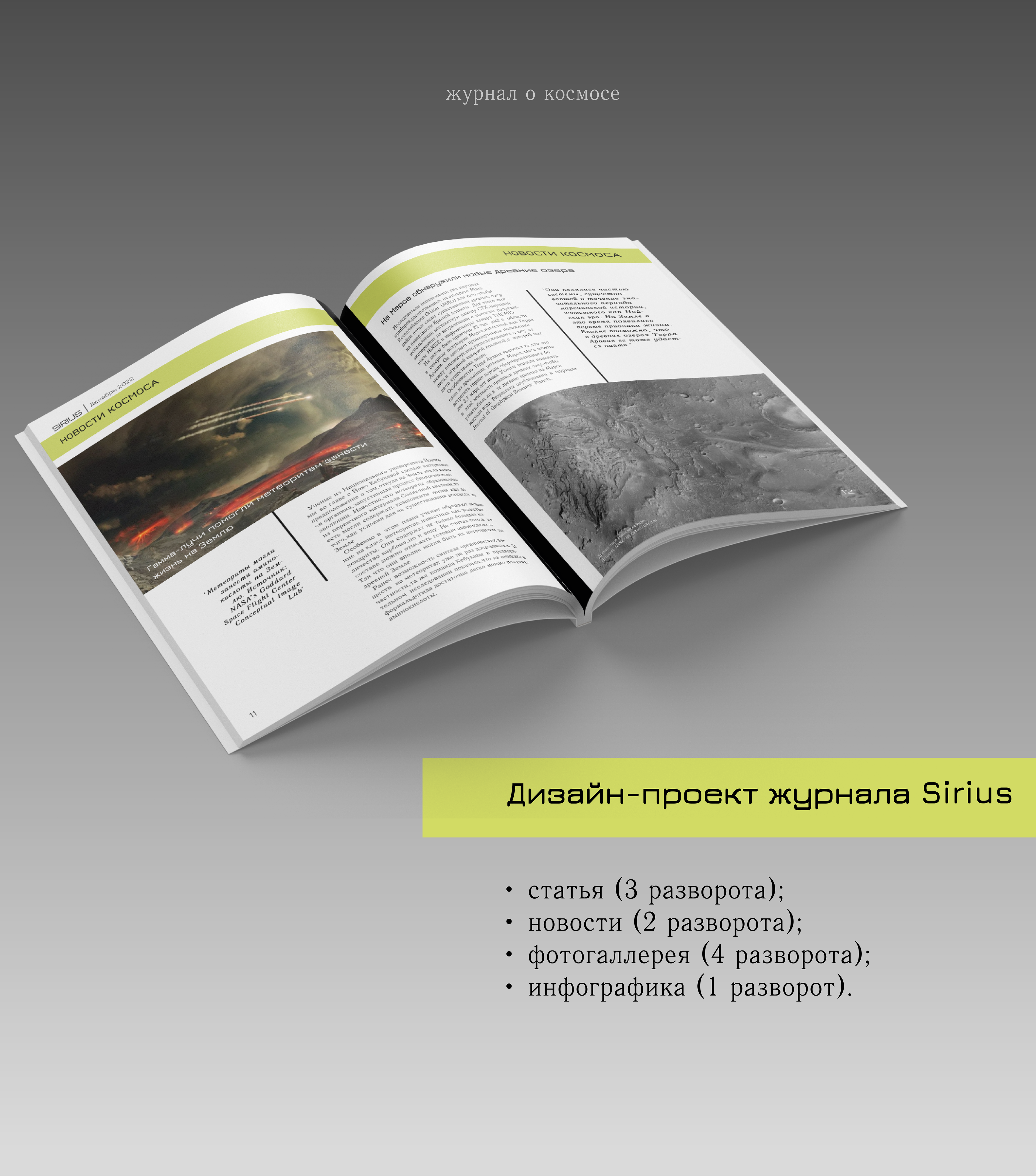 Дизайн-проект журнала Sirius — Изображение №3 — Графика на Dprofile