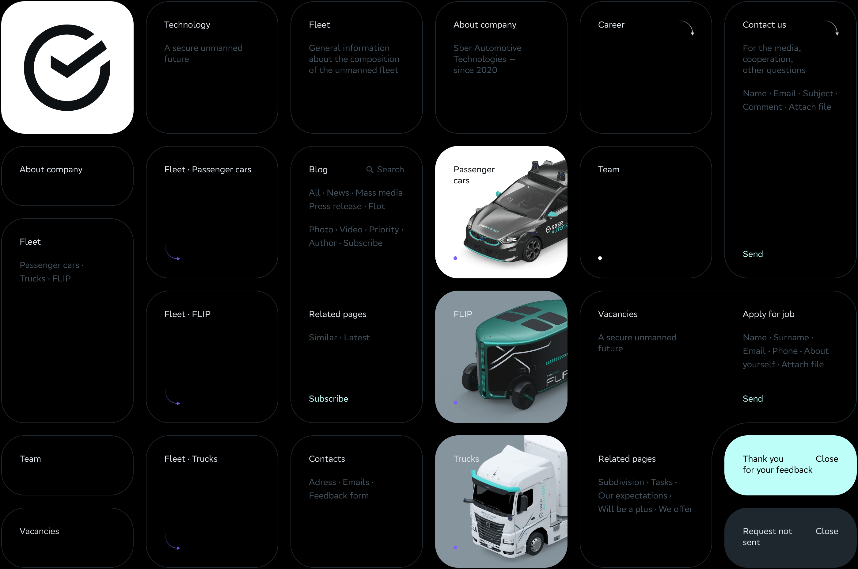 SberAutoTech. Corporate web — Изображение №6 — Интерфейсы, Анимация на Dprofile