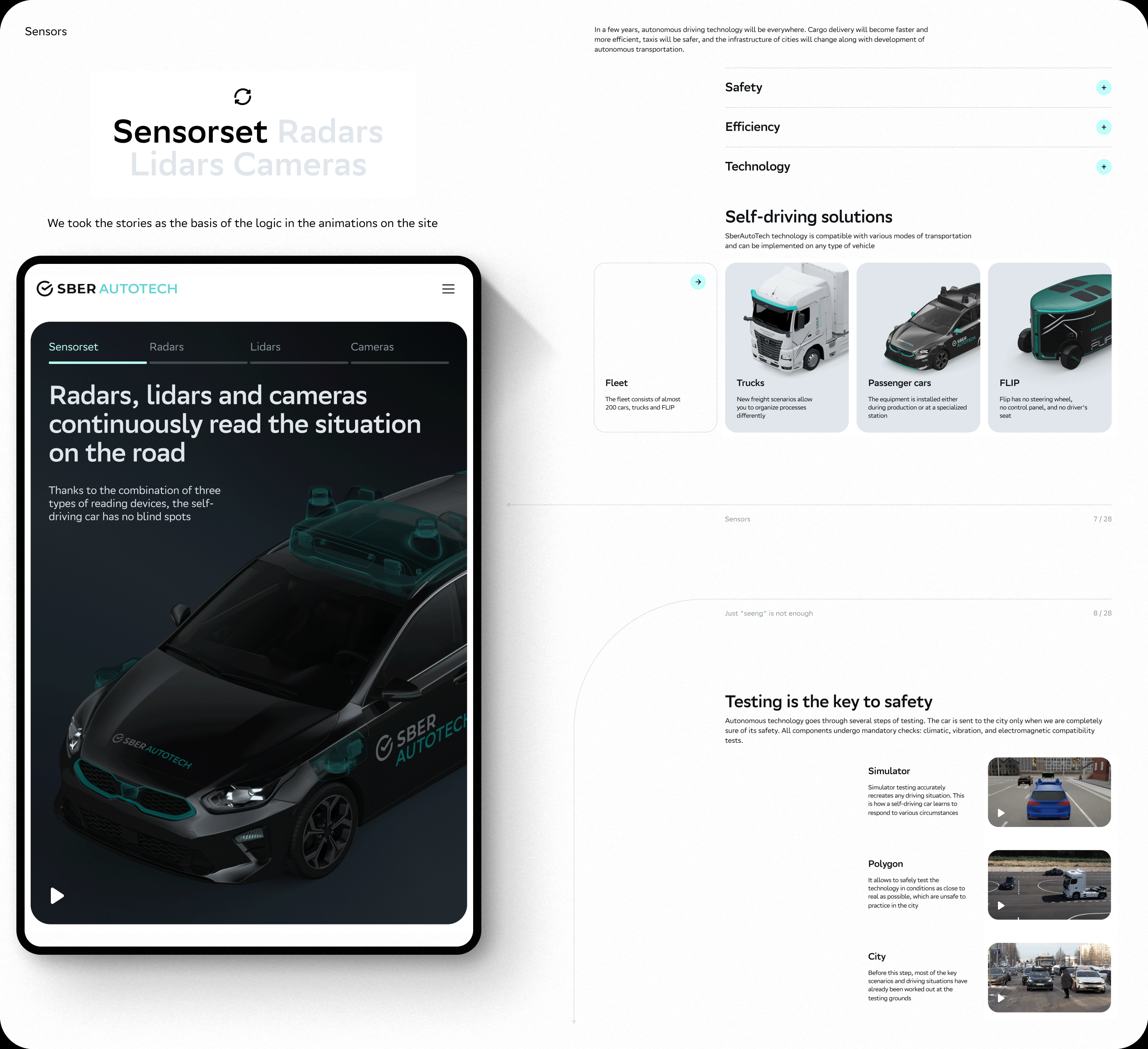 SberAutoTech. Corporate web — Изображение №10 — Интерфейсы, Анимация на Dprofile
