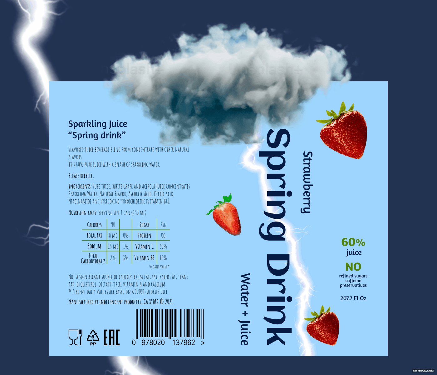 Spring Drink | Packaging design project — Изображение №2 — Брендинг на Dprofile