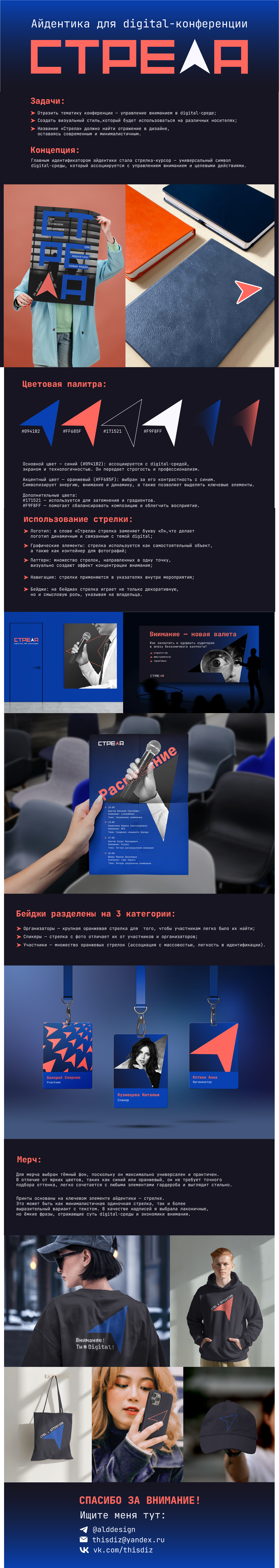 Айдентика для digital-конференции «Стрела» — Изображение №1 — Брендинг на Dprofile