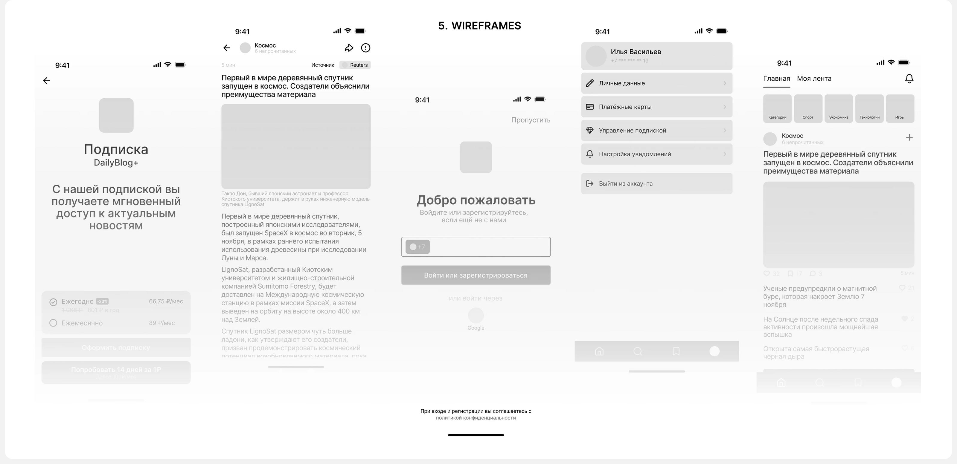 DailyBlog | Mobile App — Изображение №9 — Интерфейсы на Dprofile