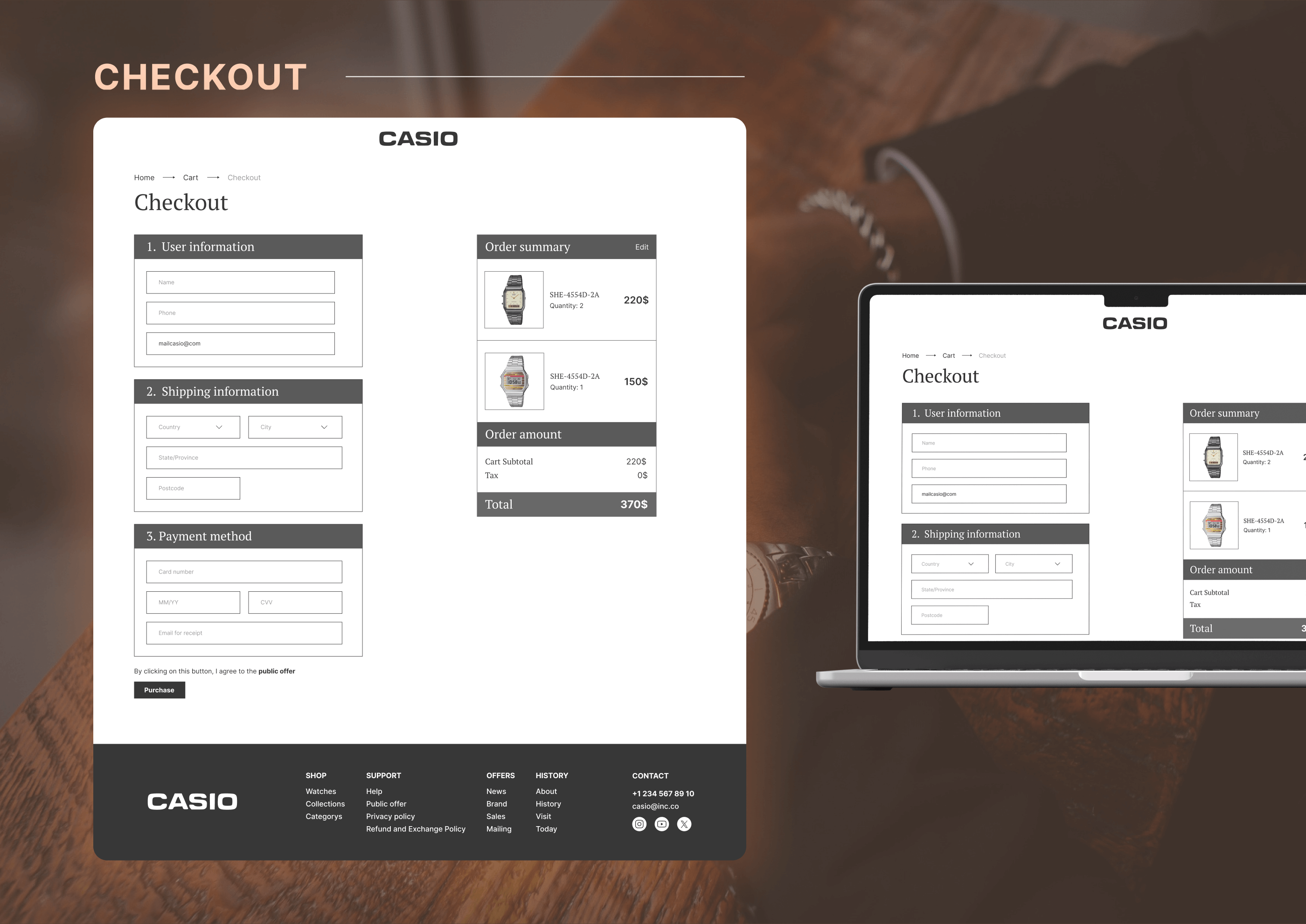 Casio Редизайн сайта | E-commerce проект — Изображение №13 — Интерфейсы, Анимация на Dprofile