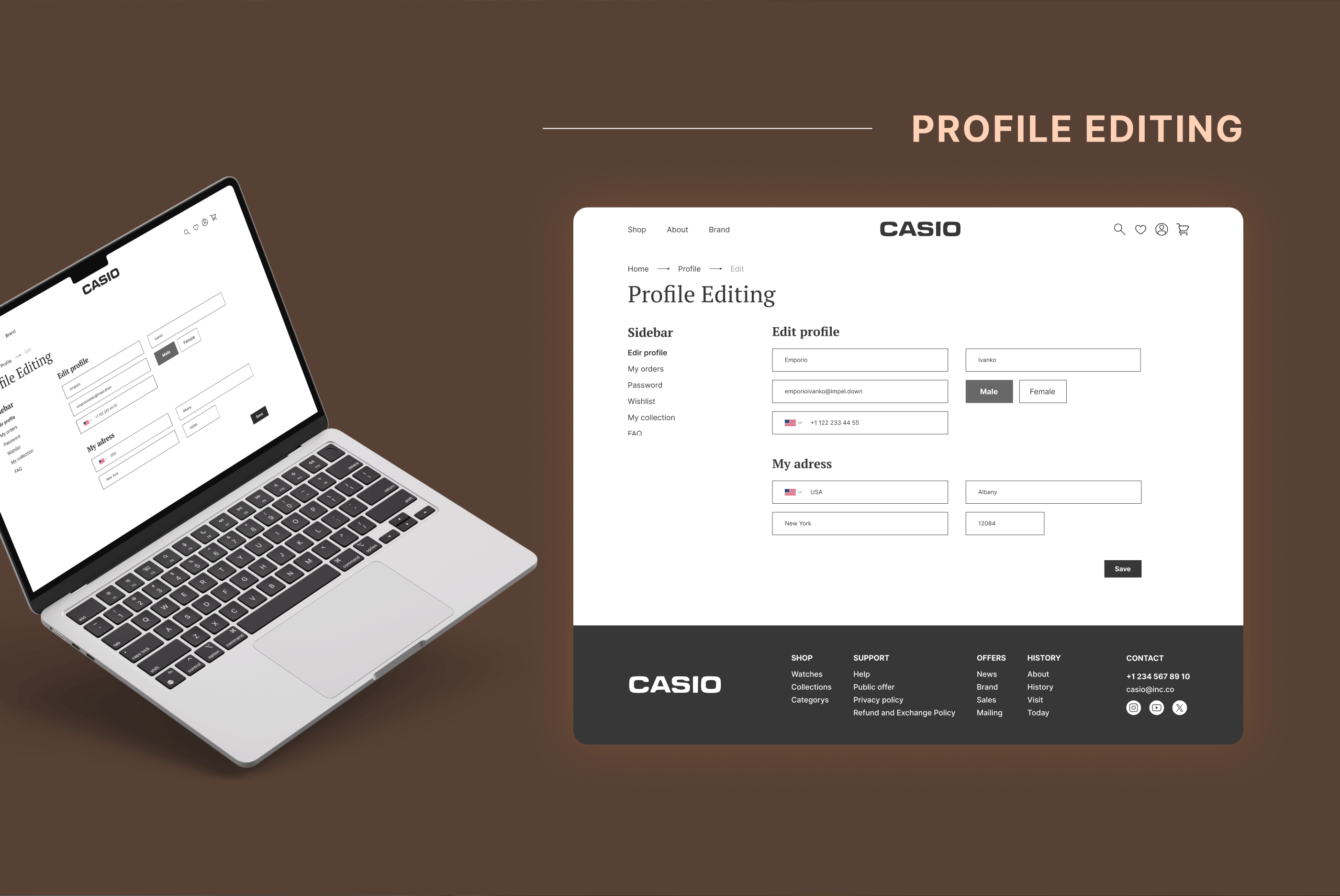 Casio Редизайн сайта | E-commerce проект — Изображение №14 — Интерфейсы, Анимация на Dprofile
