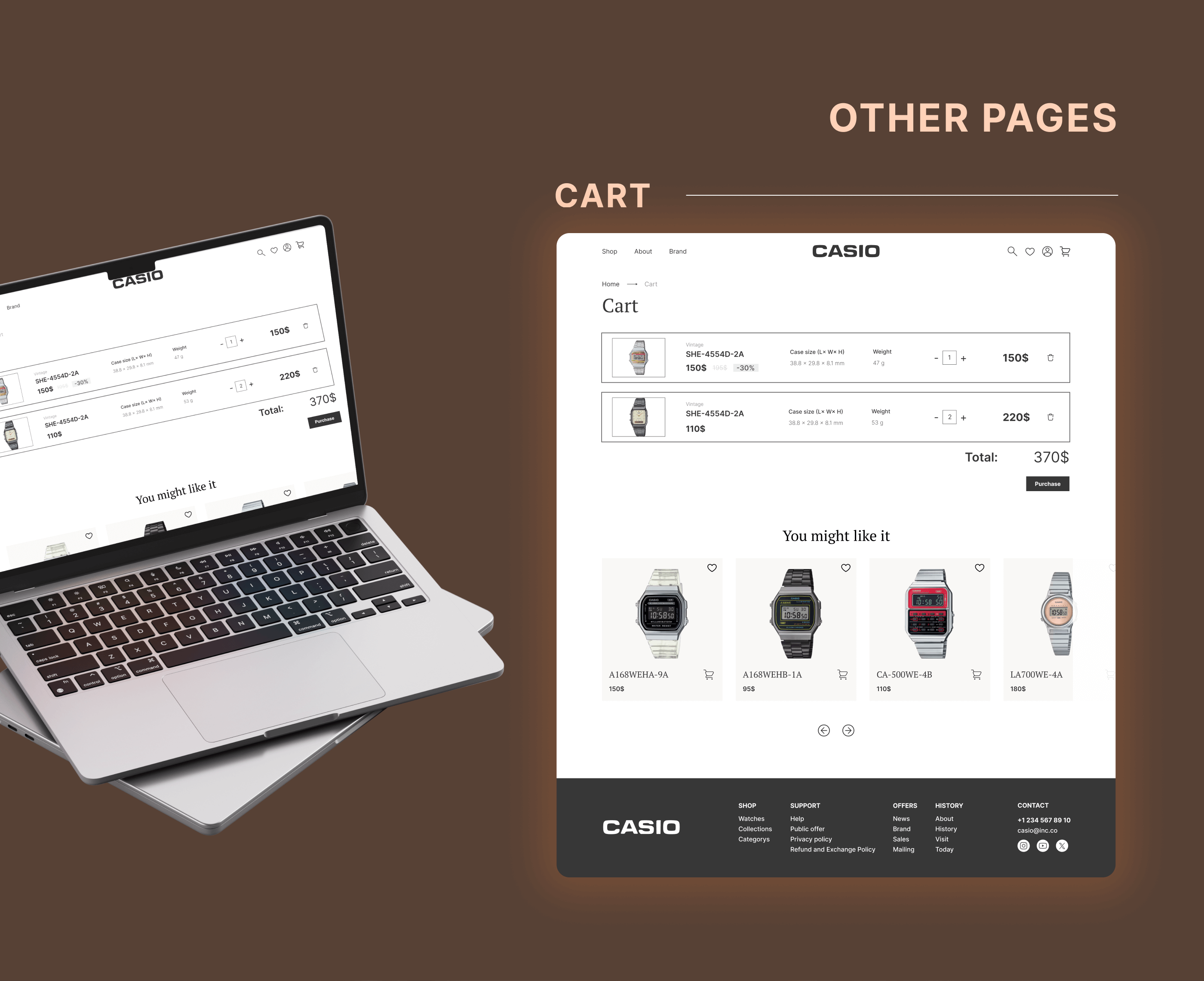 Casio Редизайн сайта | E-commerce проект — Изображение №12 — Интерфейсы, Анимация на Dprofile