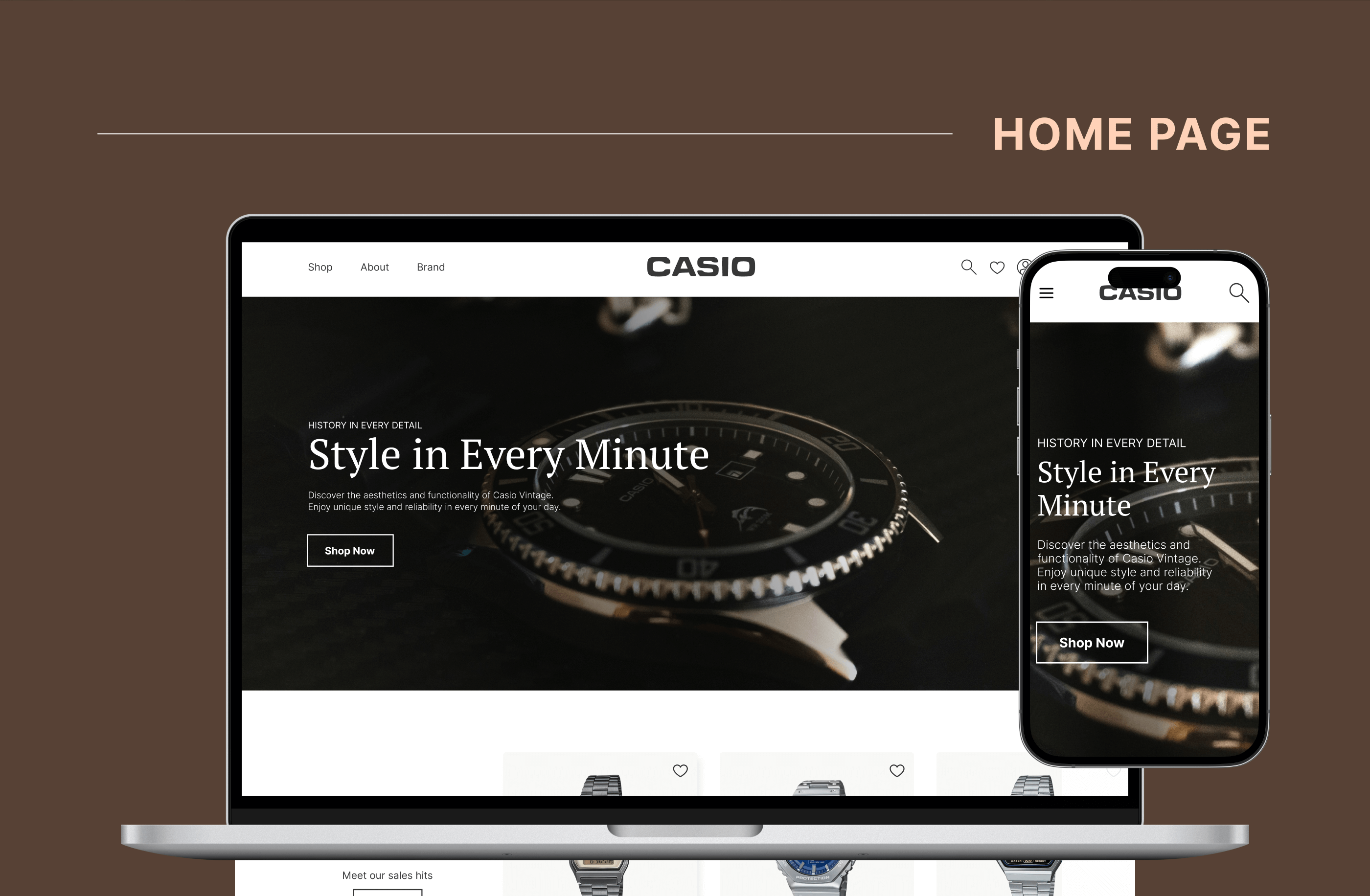 Casio Редизайн сайта | E-commerce проект — Изображение №5 — Интерфейсы, Анимация на Dprofile