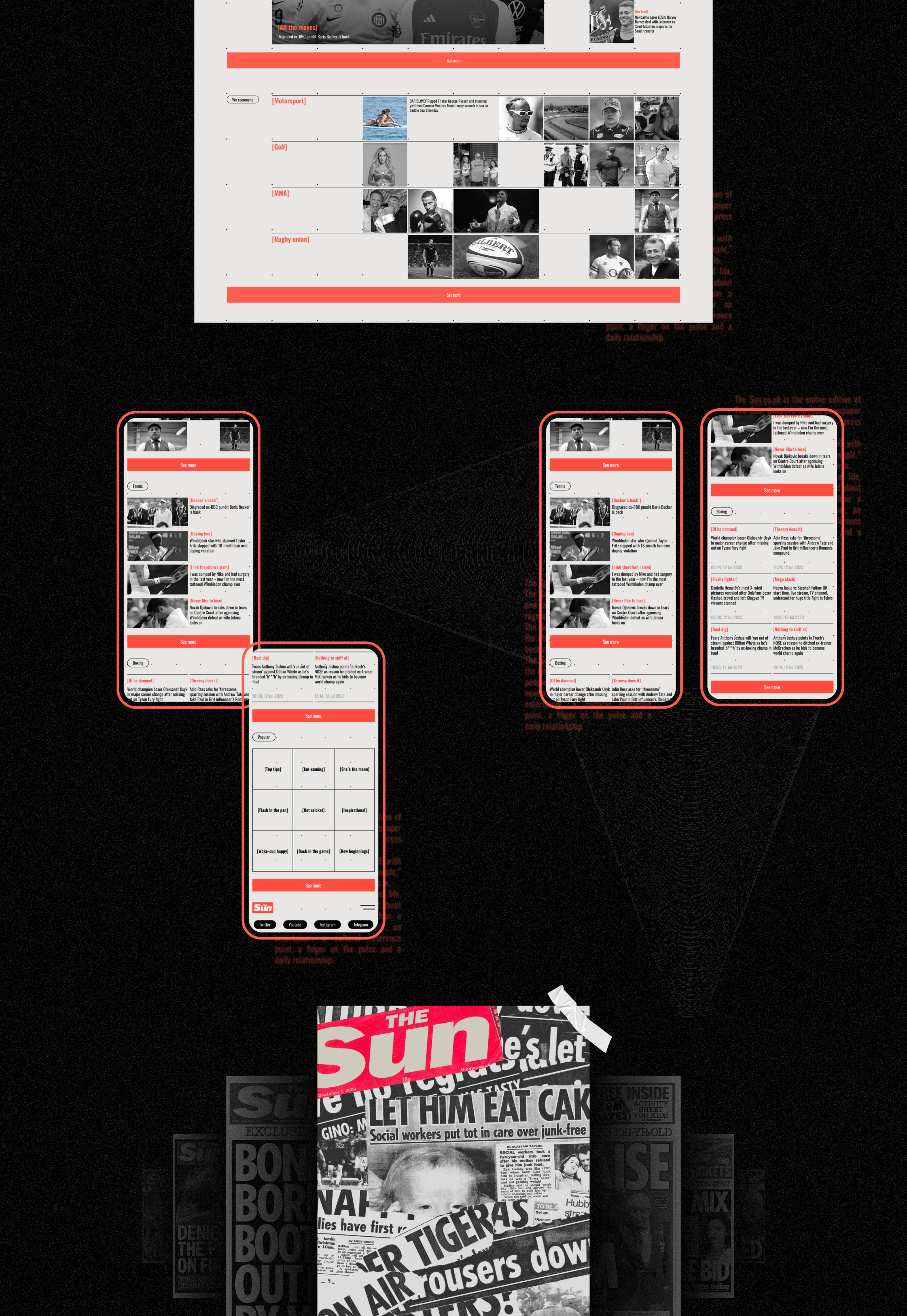 THE SUN | News website — Изображение №2 — Интерфейсы на Dprofile