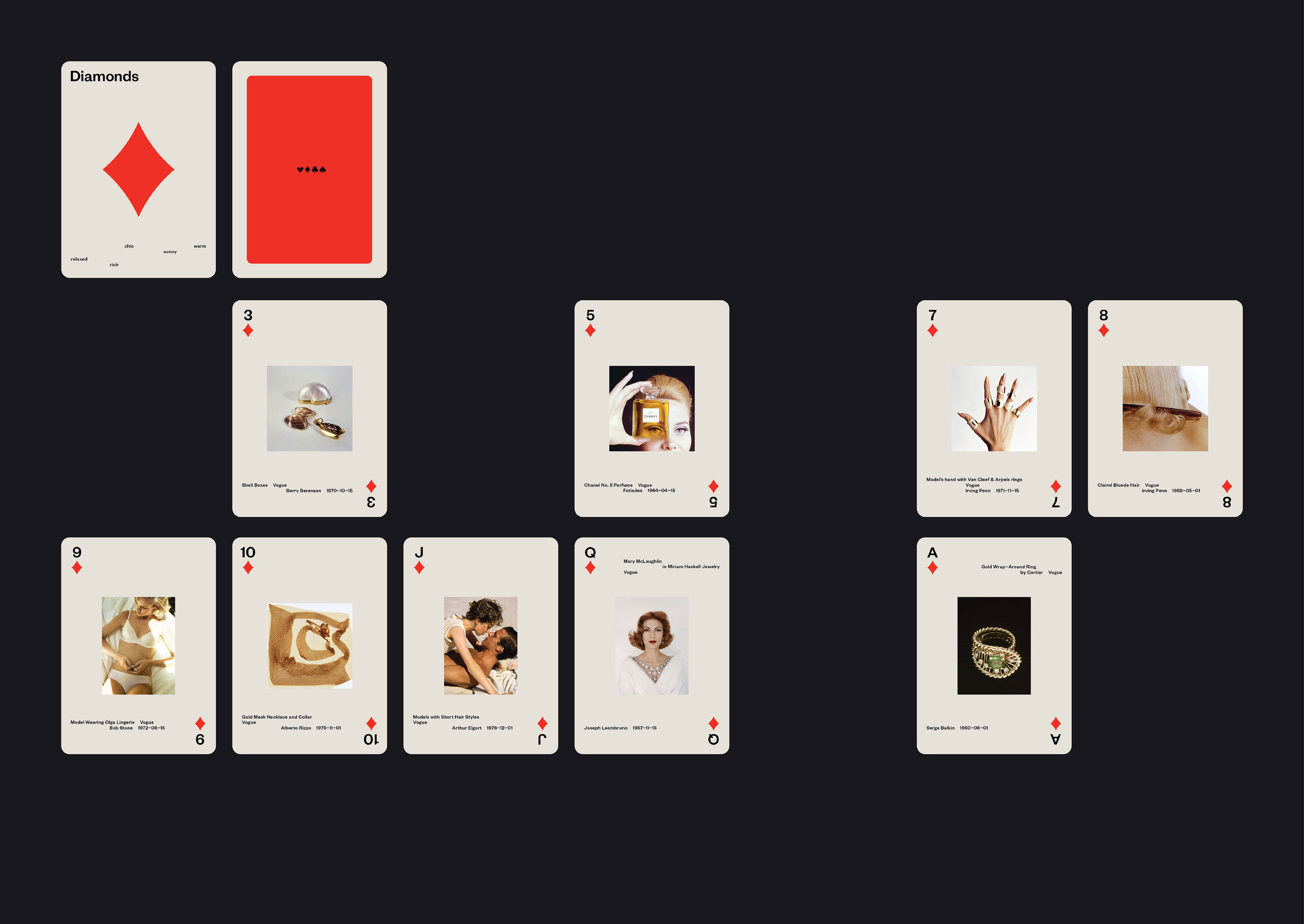 Игральные карты Condé Nast Archive — Изображение №9 — Графика на Dprofile