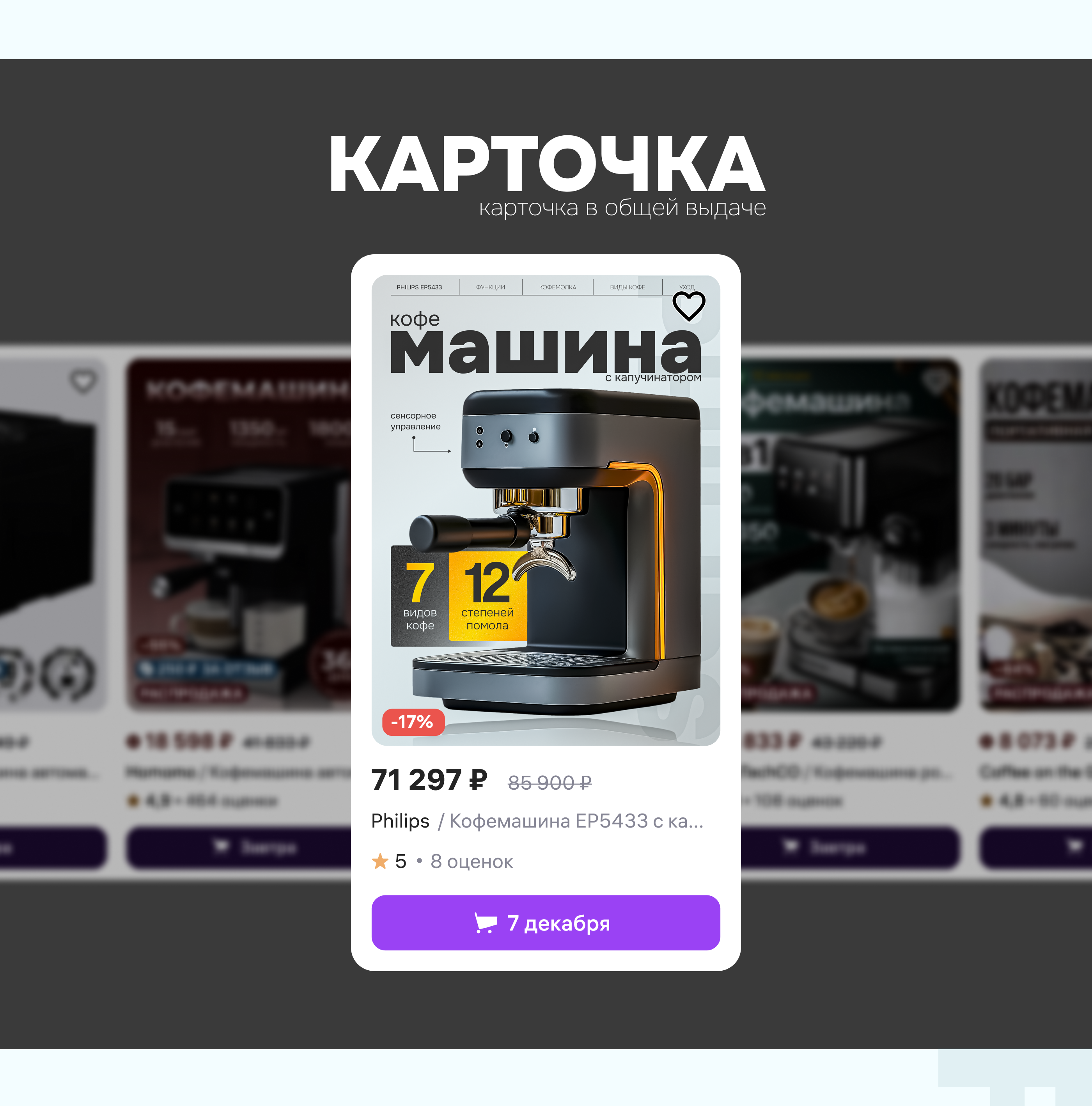Инфографика для Wildberries | Кофемашина | Карточка товара — Изображение №6 — Графика, Маркетинг на Dprofile