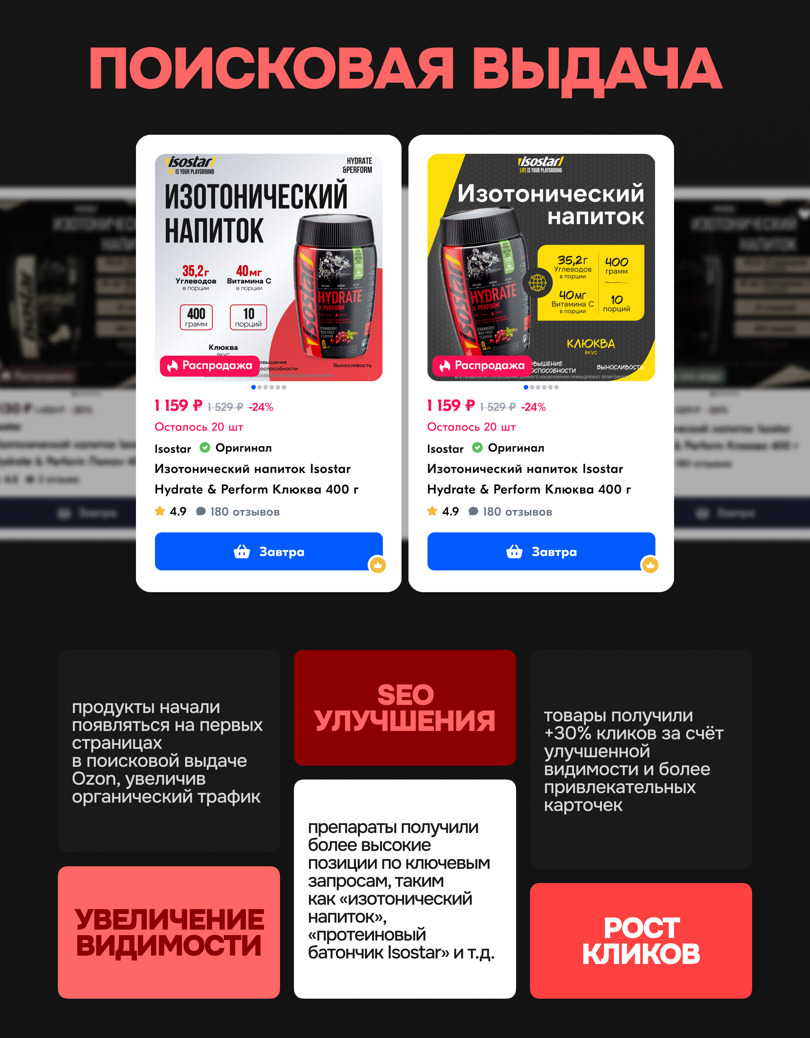 Инфографика | Wildberries, Ozon | Спортпит | БАДы — Изображение №7 — Графика, Маркетинг на Dprofile