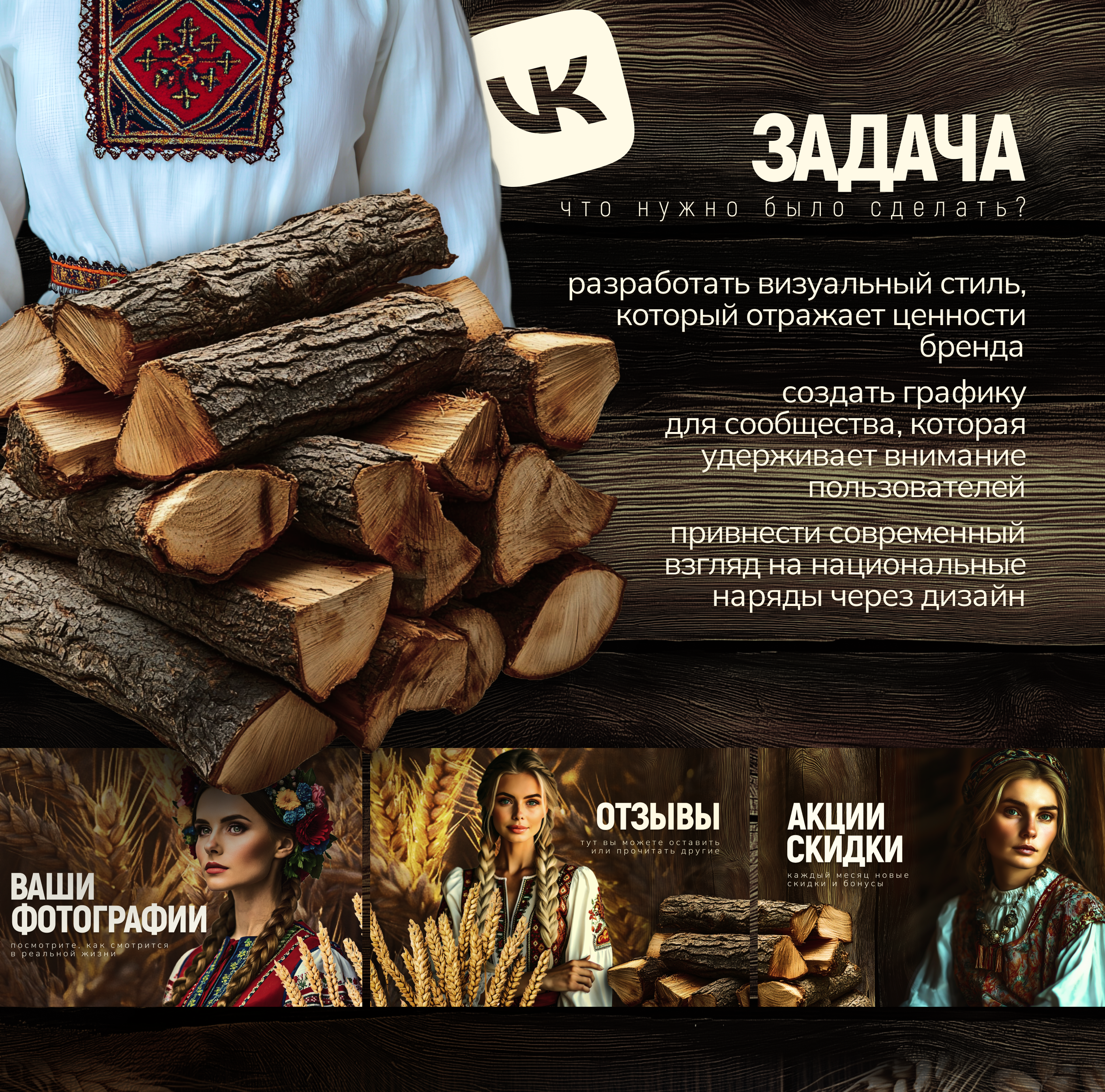 Дизайн Вконтакте | ВК магазин славянской одежды | Соцсети — Изображение №3 — Брендинг, Маркетинг на Dprofile
