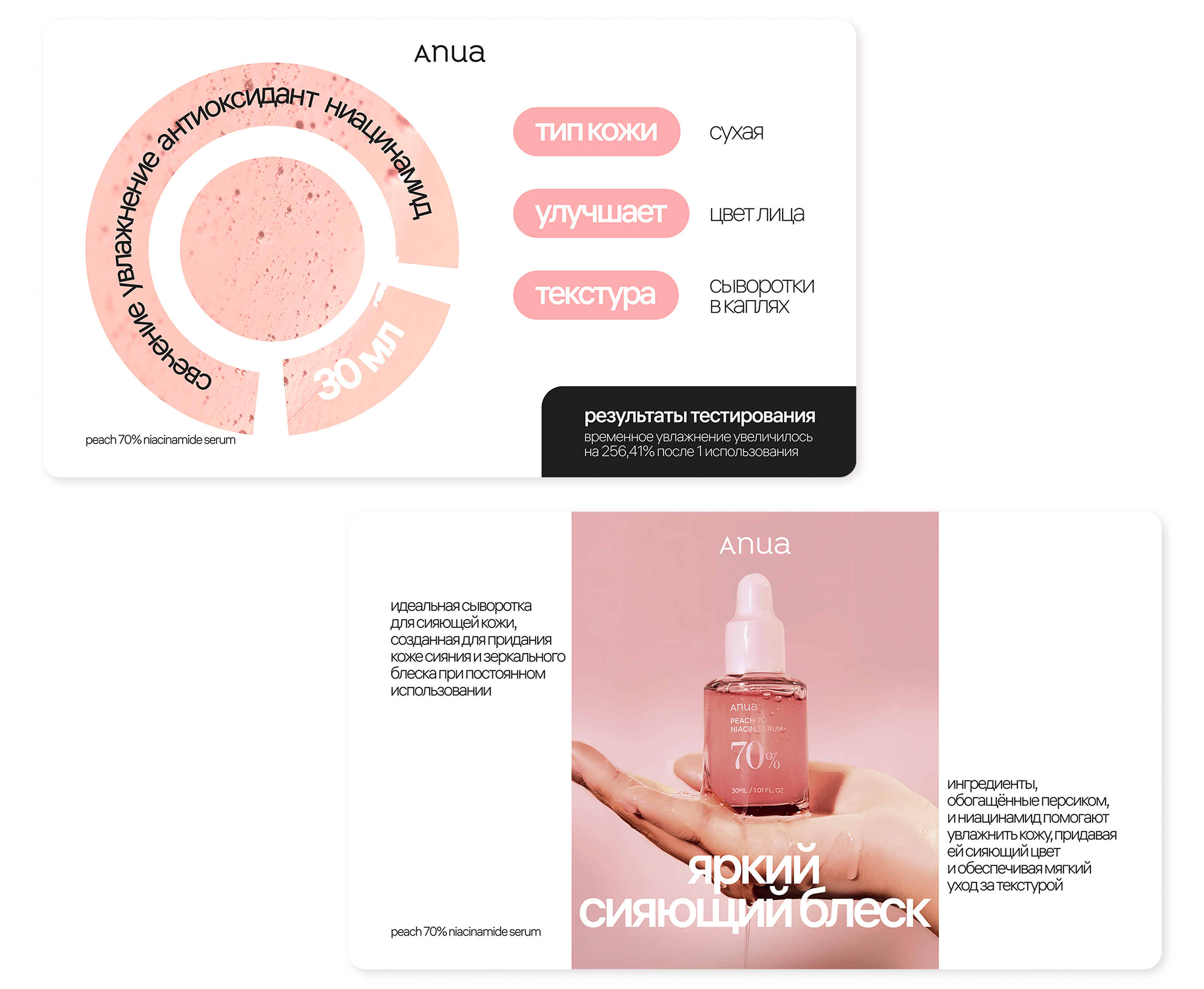 Презентация сыворотки ANUA | Дизайн | Косметика — Изображение №11 — Графика, Маркетинг на Dprofile