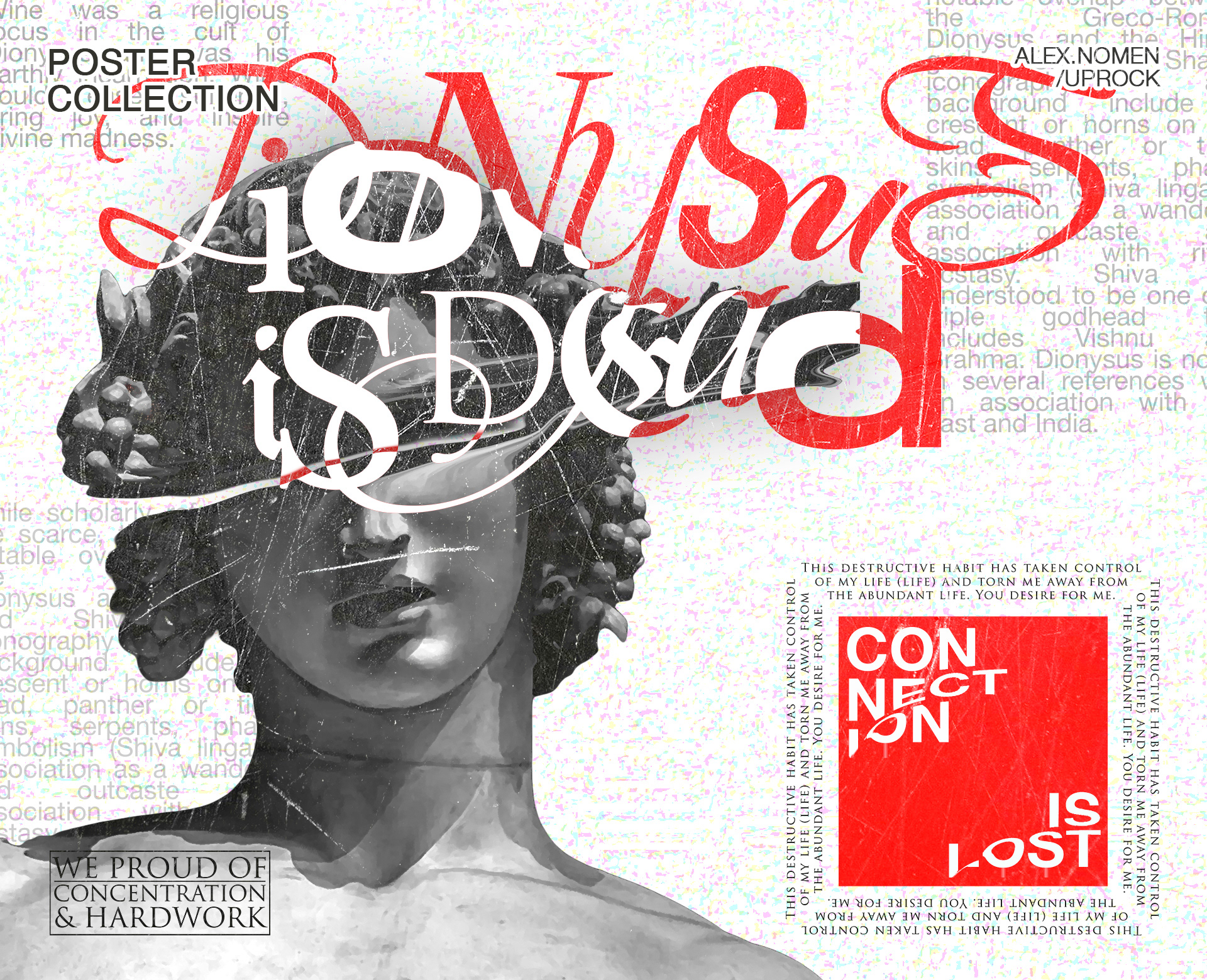 DIONYSUS IS DEAD | ANCIENT GREECE | Poster Collection — Изображение №1 — Графика на Dprofile