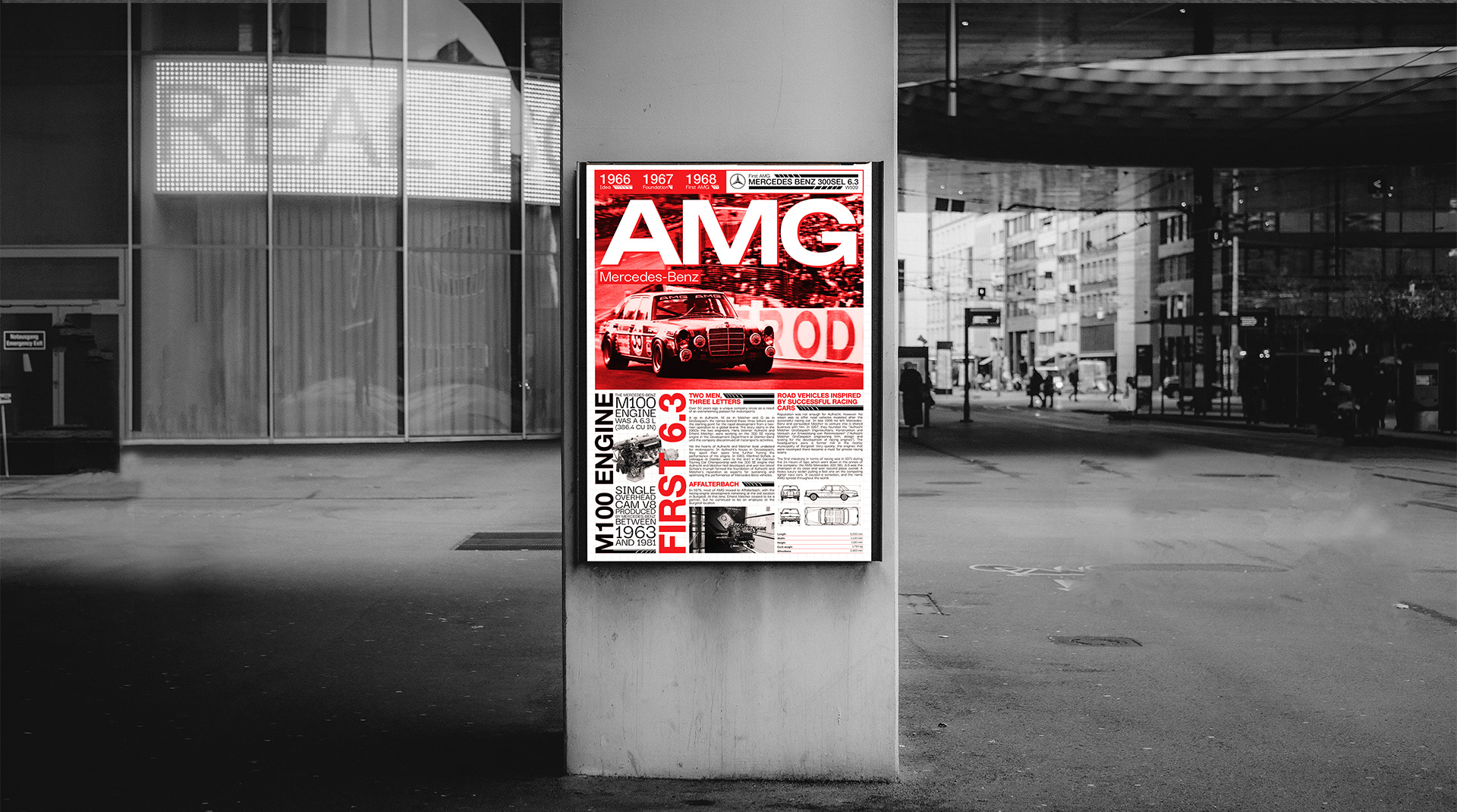 AMG Mercedes-Benz | POSTER — Изображение №6 — Графика на Dprofile