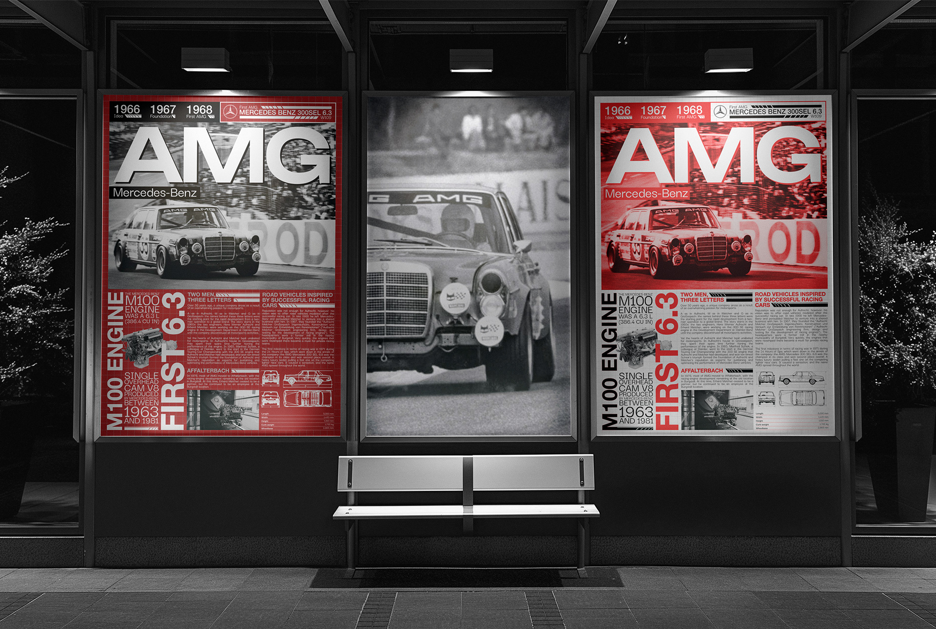 AMG Mercedes-Benz | POSTER — Изображение №4 — Графика на Dprofile