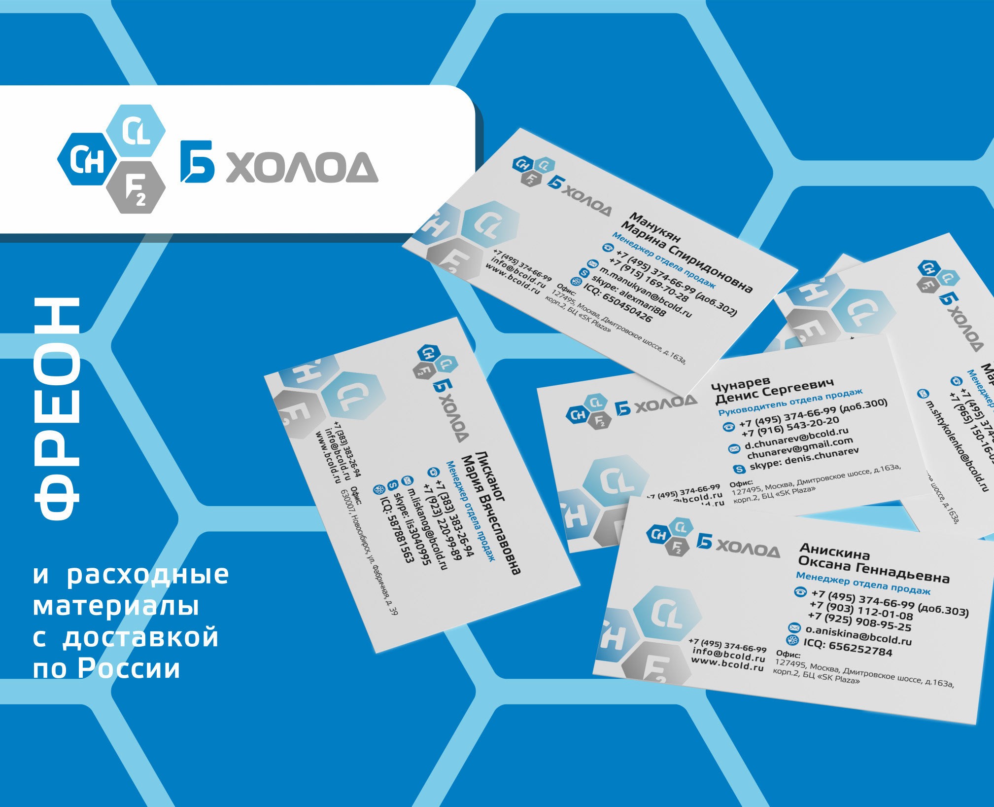 Б-холод. Полиграфия для выставки на Dprofile