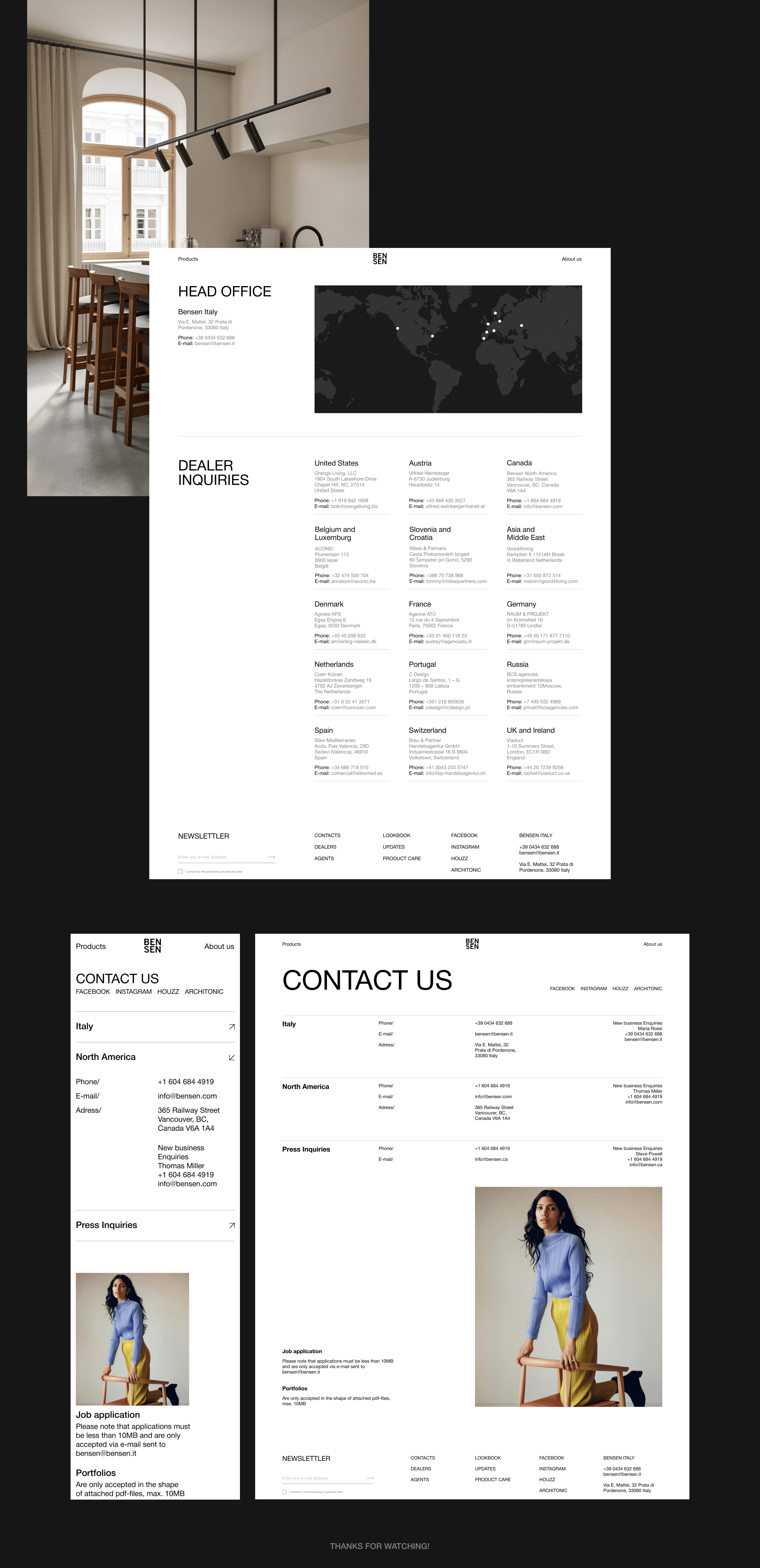 BENSEN | Corporate website redesign — Изображение №8 — Интерфейсы, Брендинг, Графика на Dprofile