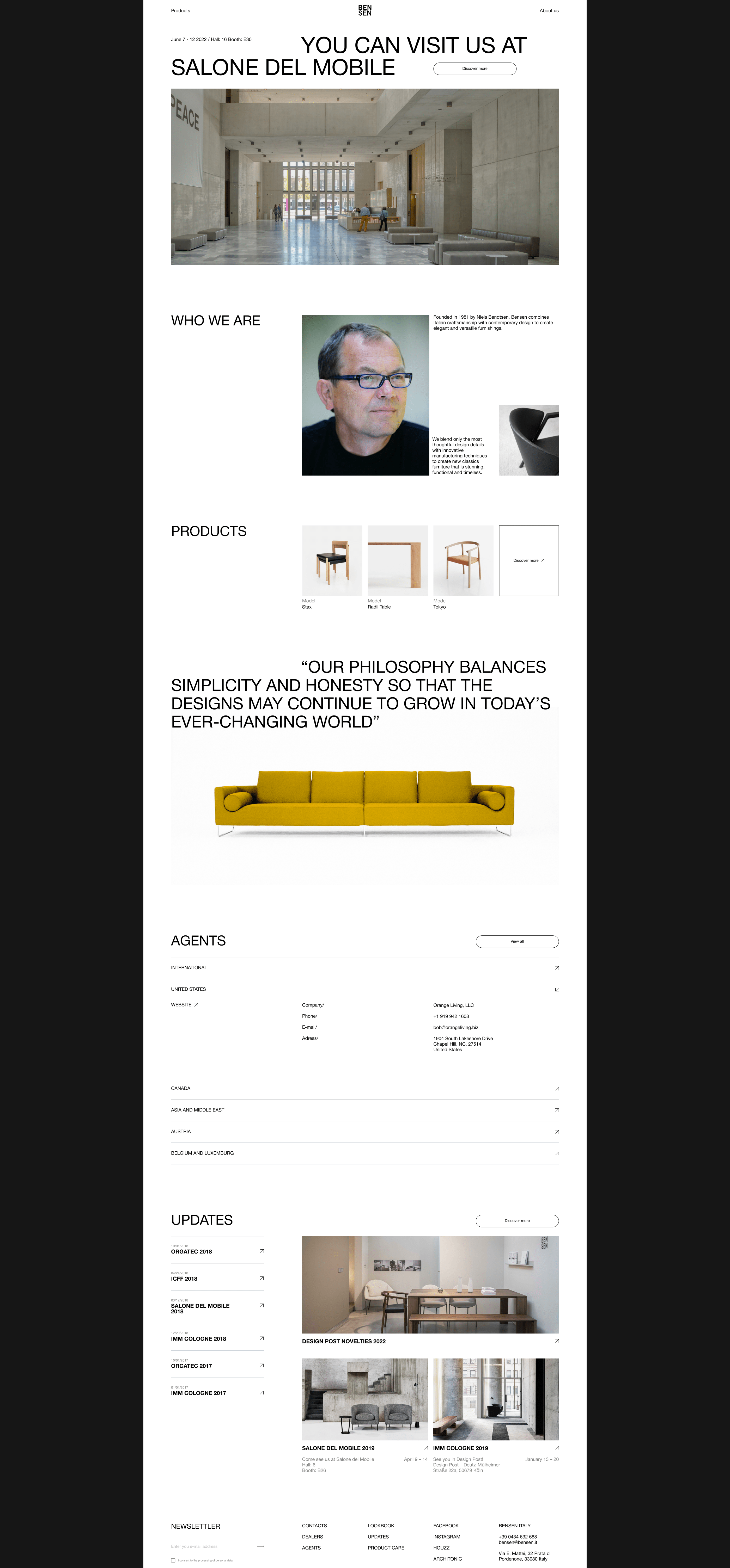 BENSEN | Corporate website redesign — Изображение №3 — Интерфейсы, Брендинг, Графика на Dprofile