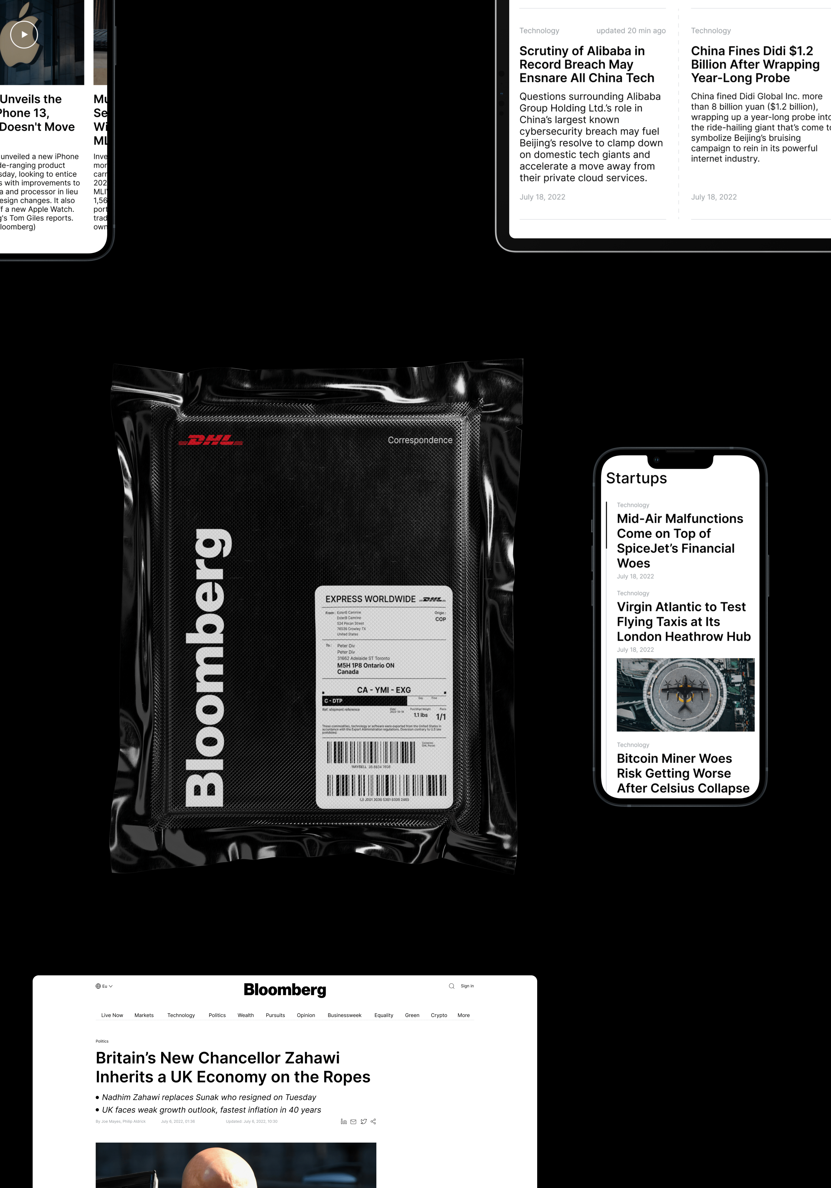 BLOOMBERG | News website redesign — Изображение №6 — Интерфейсы, Брендинг, Графика на Dprofile