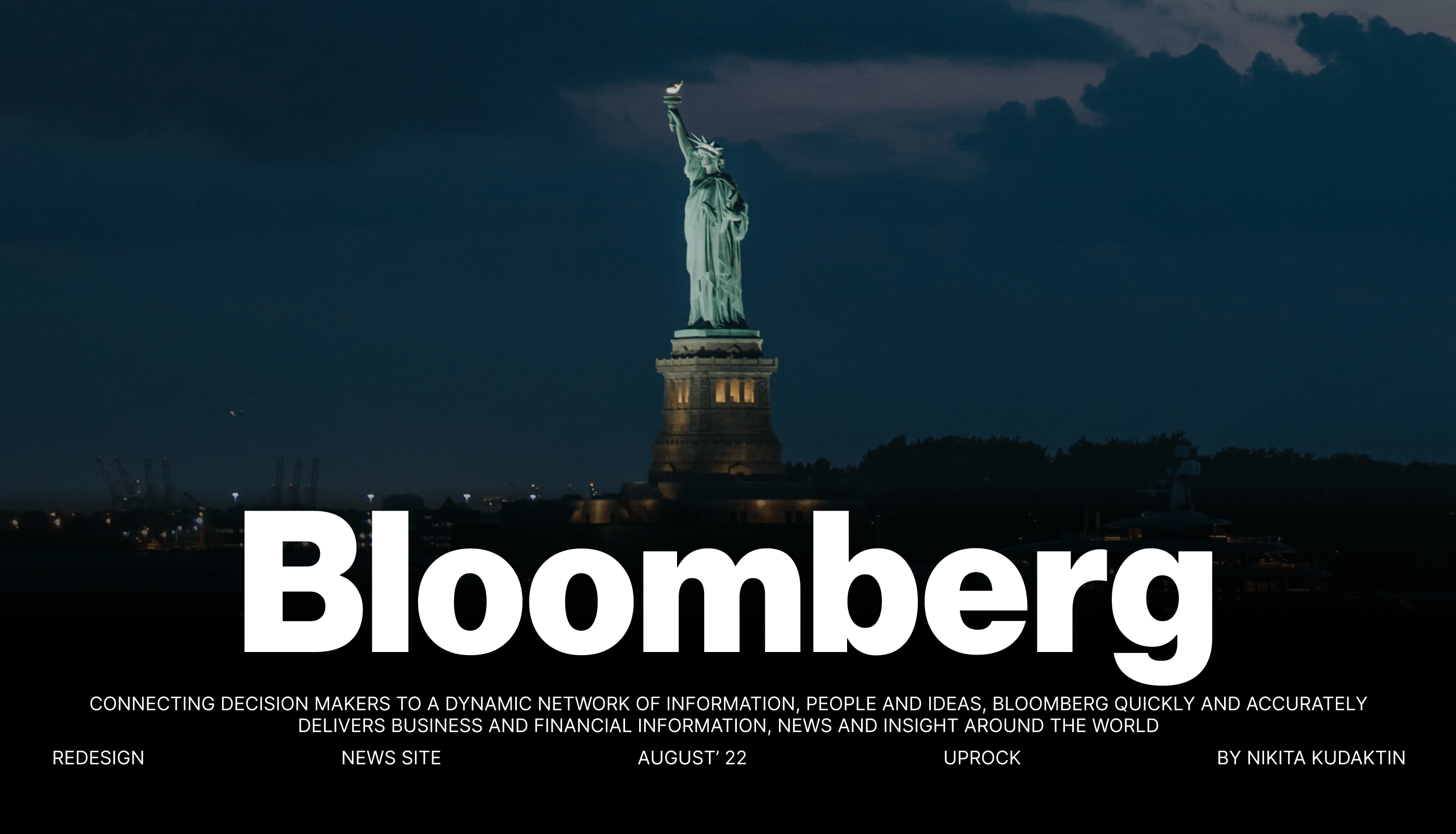 BLOOMBERG | News website redesign — Изображение №1 — Интерфейсы, Брендинг, Графика на Dprofile
