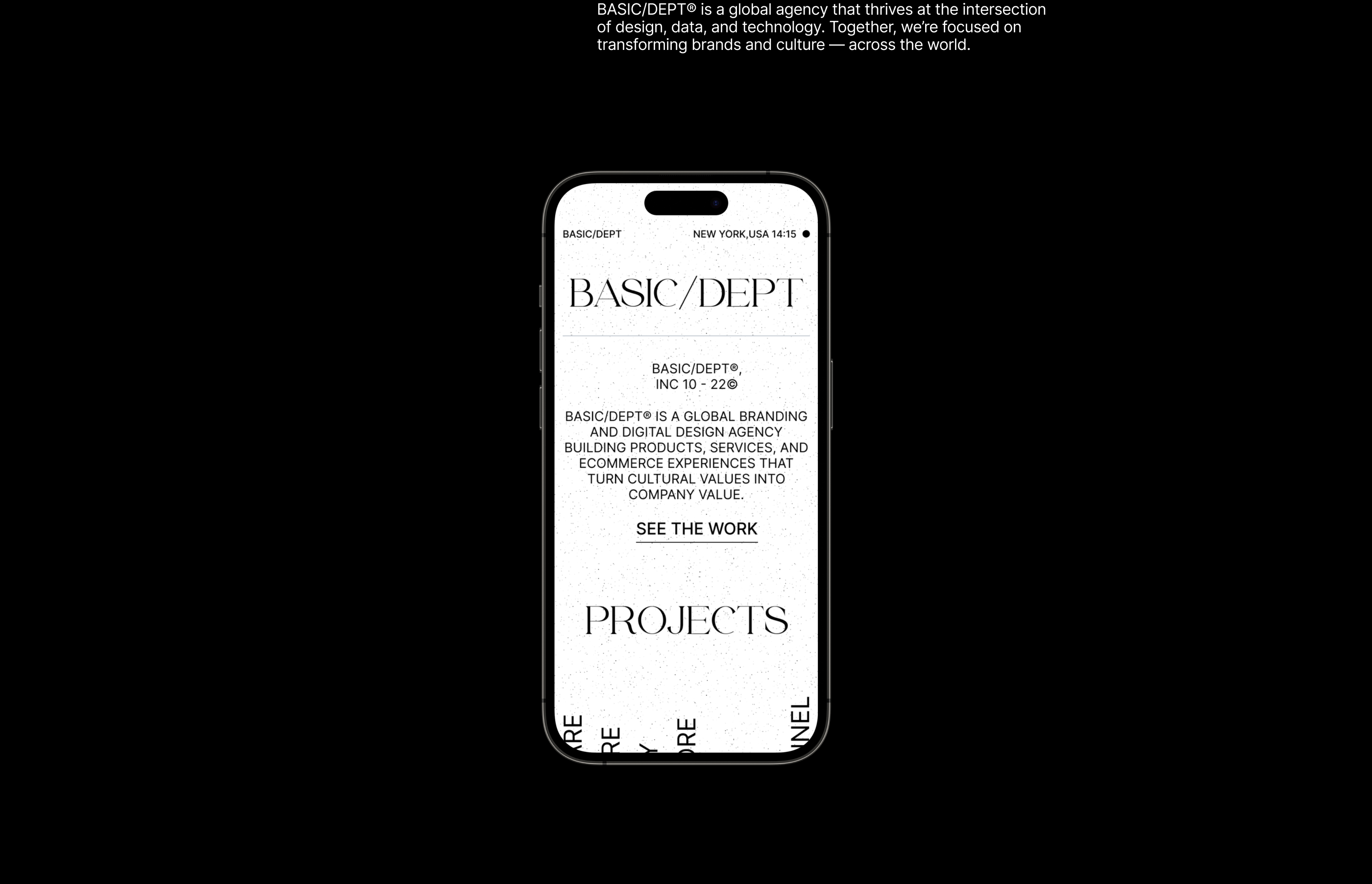 BASIC/DEPT AGENCY - studio identity & website — Изображение №2 — Интерфейсы, Брендинг, Графика на Dprofile