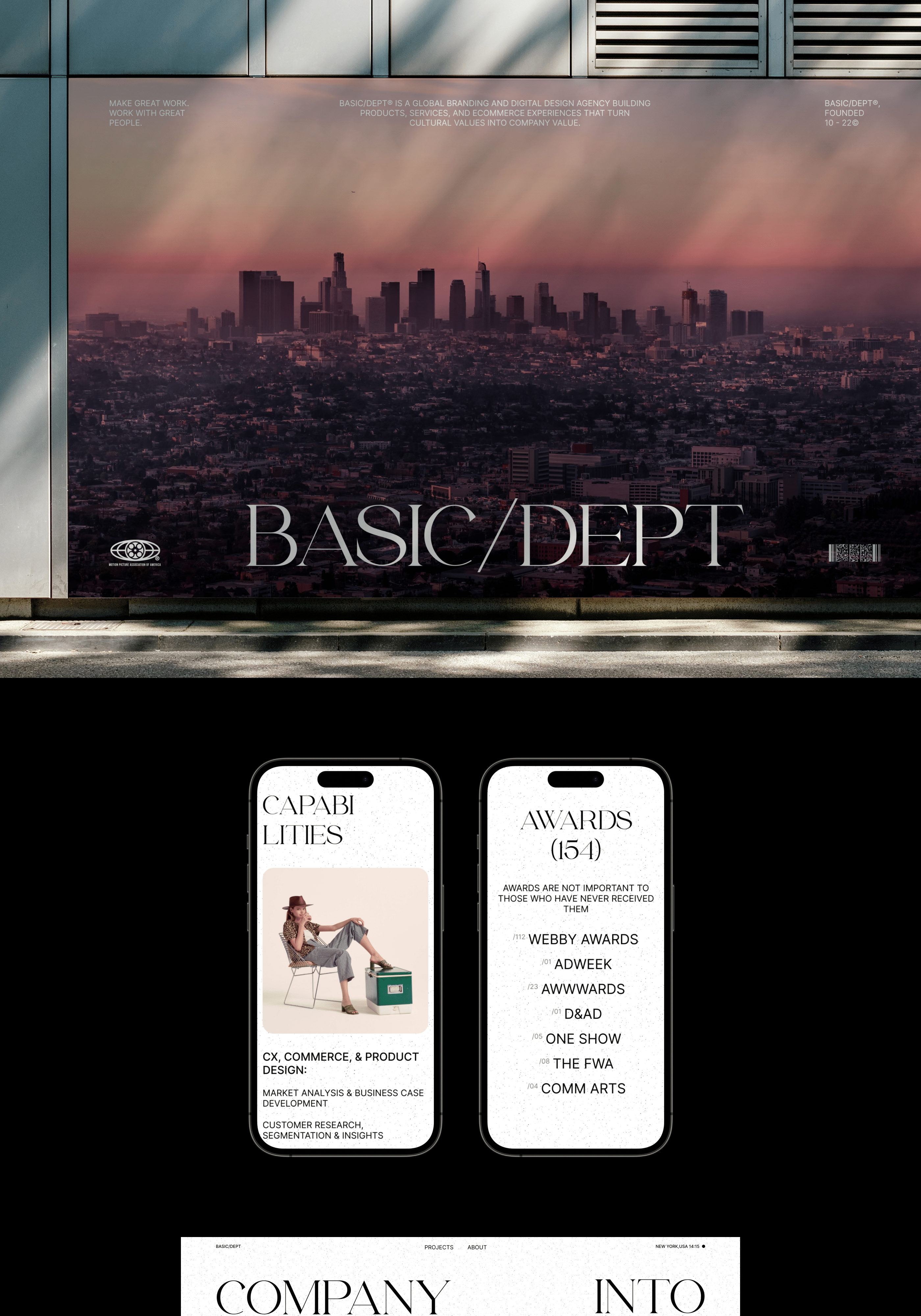 BASIC/DEPT AGENCY - studio identity & website — Изображение №6 — Интерфейсы, Брендинг, Графика на Dprofile