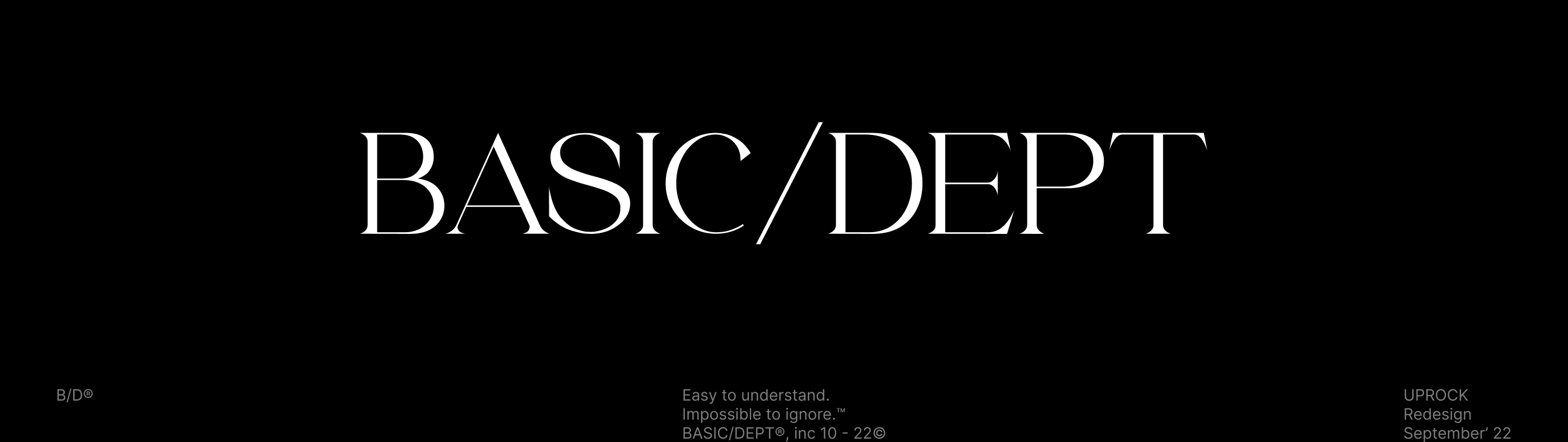 BASIC/DEPT AGENCY - studio identity & website — Изображение №1 — Интерфейсы, Брендинг, Графика на Dprofile