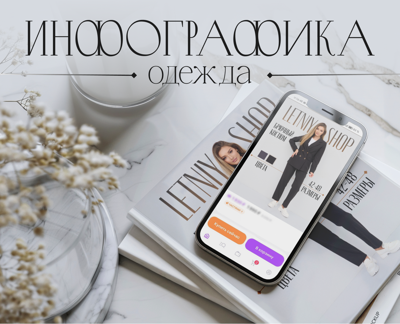 Дизайн карточек товаров Одежда / Инфографика — Маркетинг на Dprofile