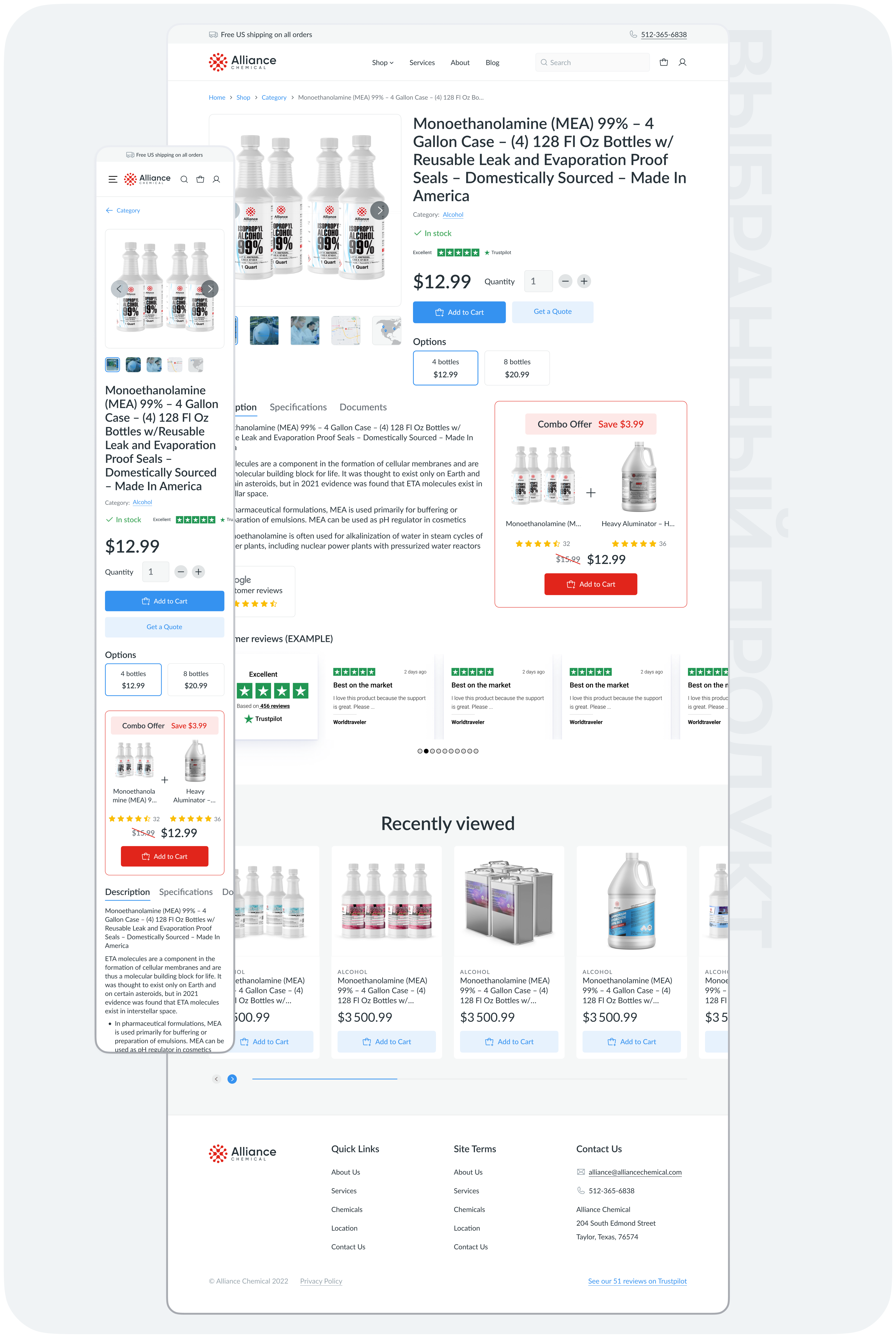 Alliance Chemical — редизайн химпром-магазина — Изображение №4 — Интерфейсы на Dprofile