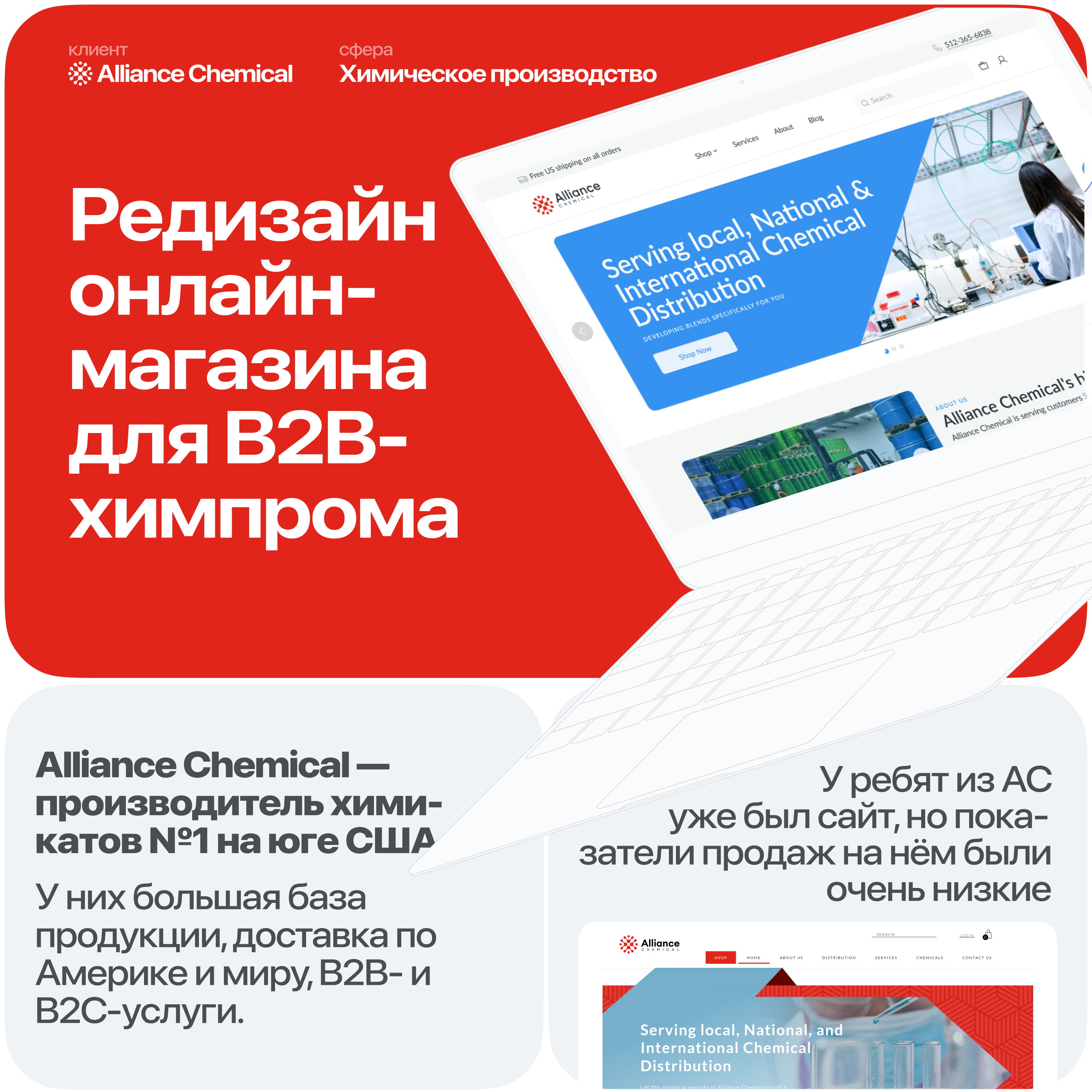 Alliance Chemical — редизайн химпром-магазина — Изображение №1 — Интерфейсы на Dprofile