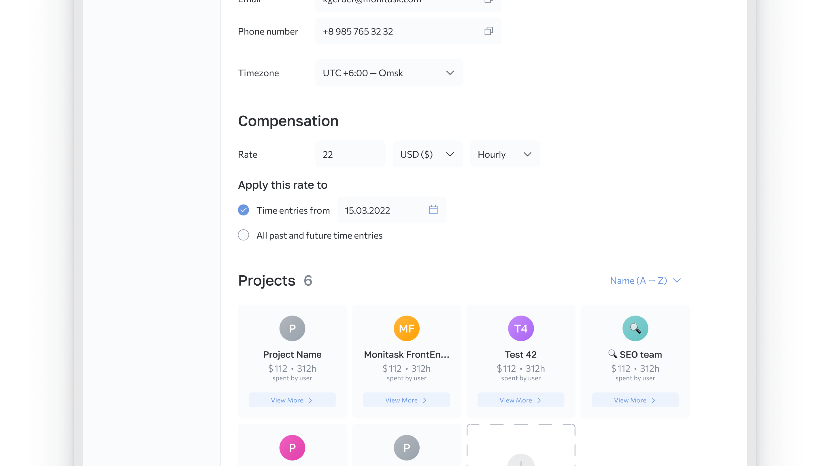Monitask — тайм-трекинг сервис — Изображение №15 — Интерфейсы на Dprofile