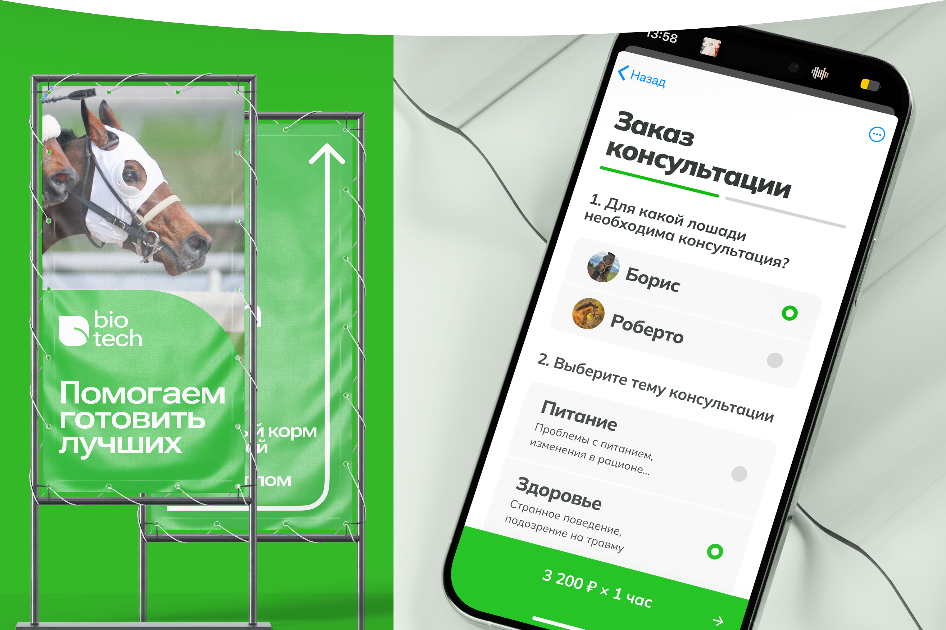 Биотех — производитель премиального корма для лошадей — Изображение №3 — Интерфейсы, Брендинг на Dprofile