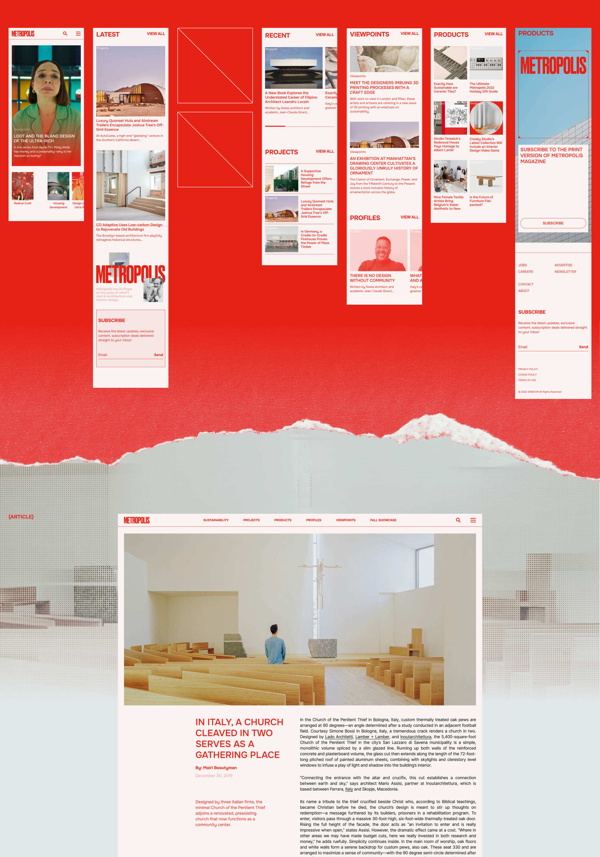 Metropolis | News website redesign — Изображение №4 — Интерфейсы на Dprofile