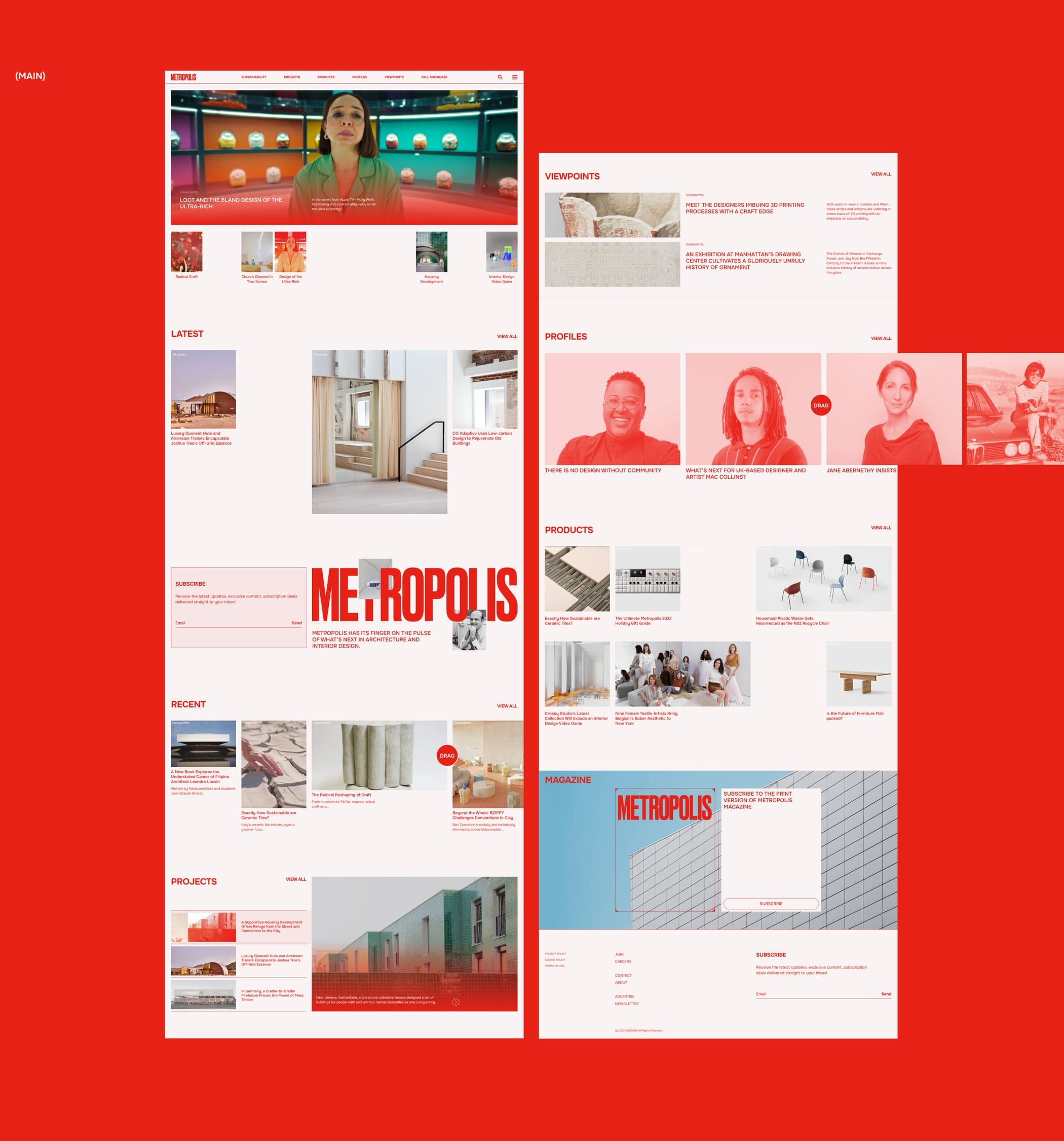 Metropolis | News website redesign — Изображение №2 — Интерфейсы на Dprofile
