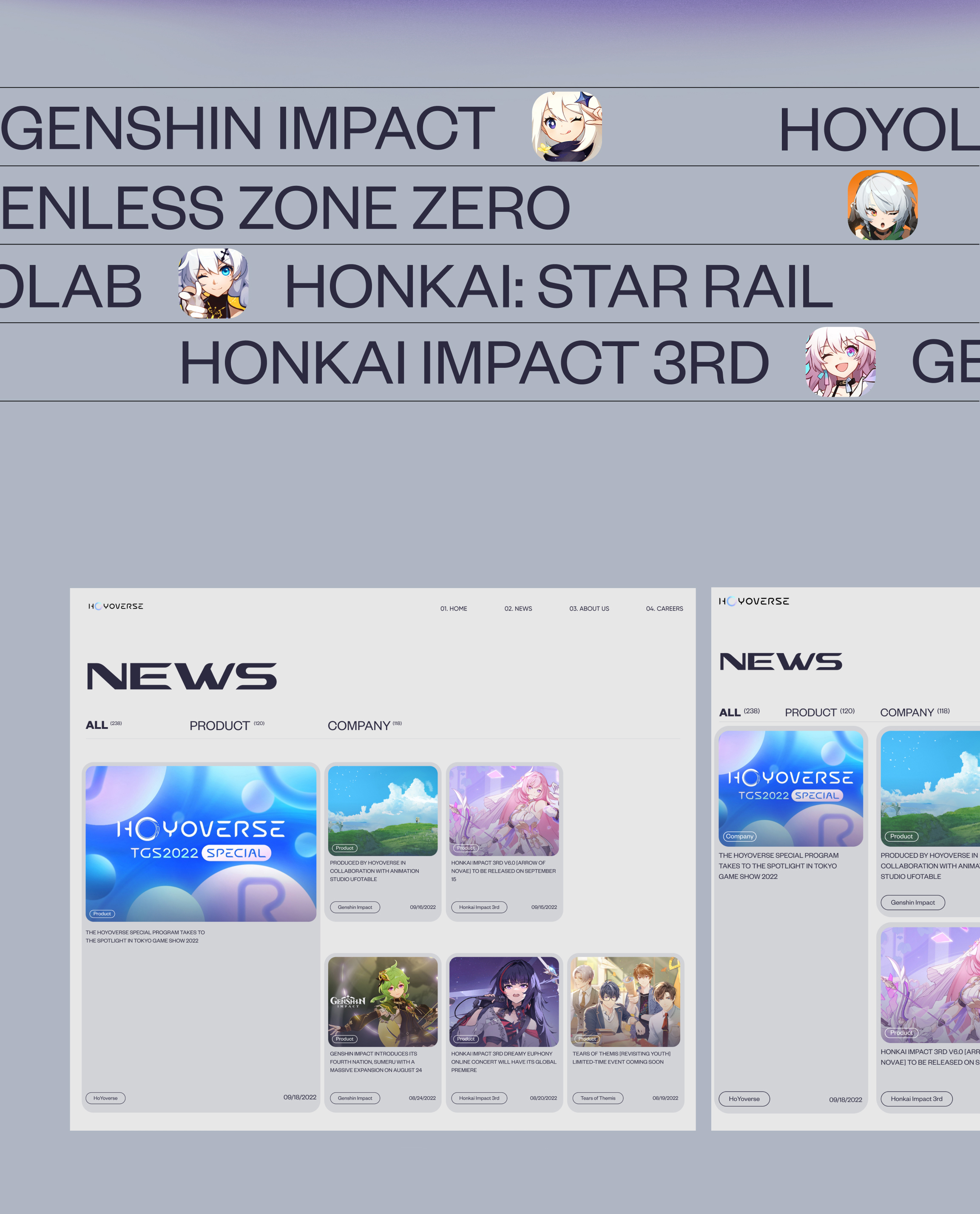 HoYoverse | Corporate website redesign — Изображение №9 — Интерфейсы на Dprofile
