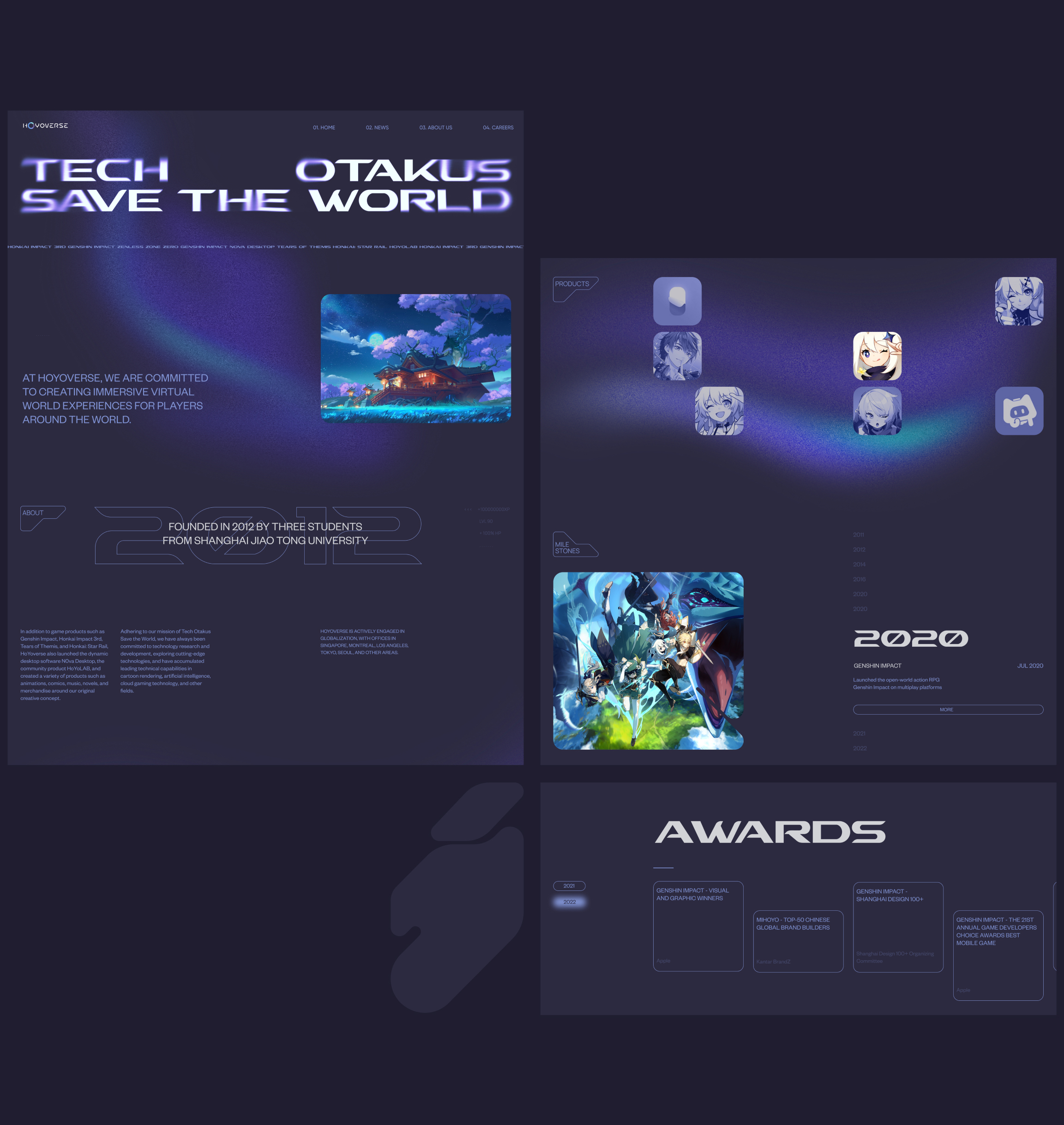 HoYoverse | Corporate website redesign — Изображение №5 — Интерфейсы на Dprofile