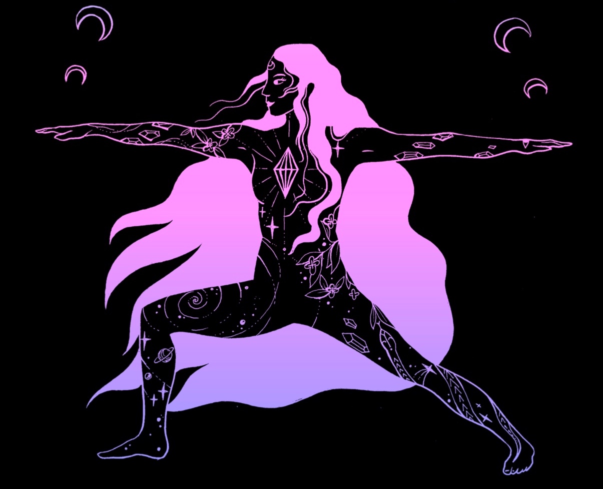 Йога — Иллюстрация на Dprofile