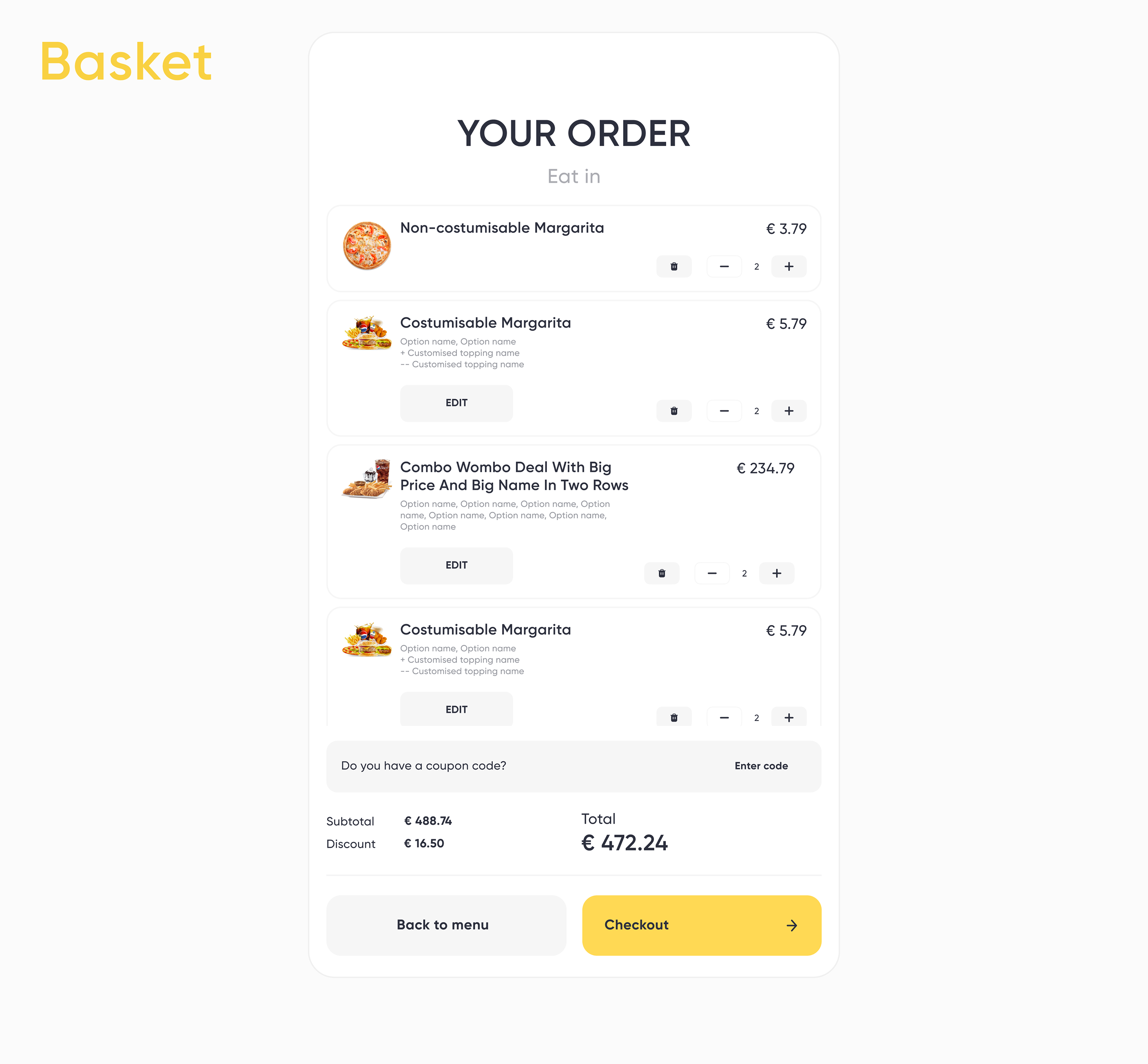 Self Order Kiosk - UI/UX — Изображение №10 — Интерфейсы, Анимация на Dprofile