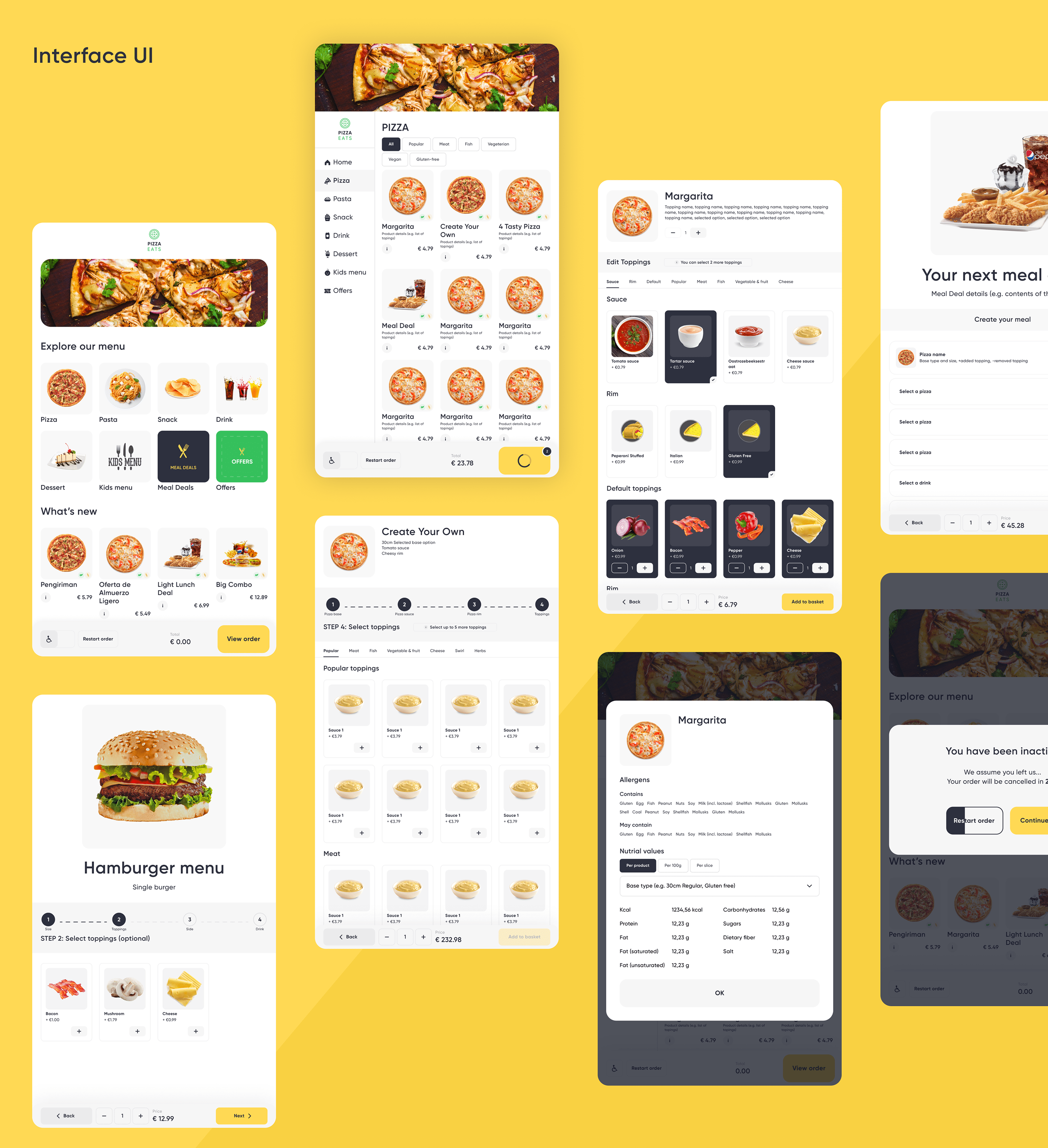 Self Order Kiosk - UI/UX — Изображение №7 — Интерфейсы, Анимация на Dprofile