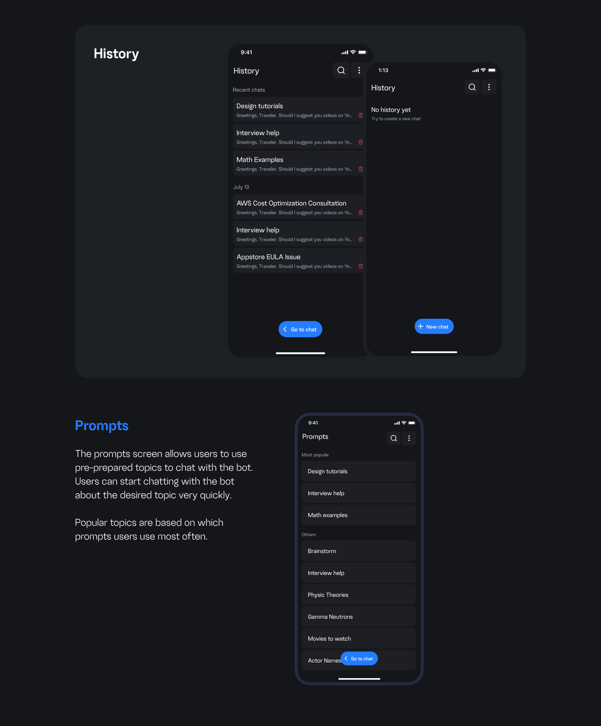 App Design — AI Chat Helper: Work & Study — Изображение №6 — Интерфейсы на Dprofile