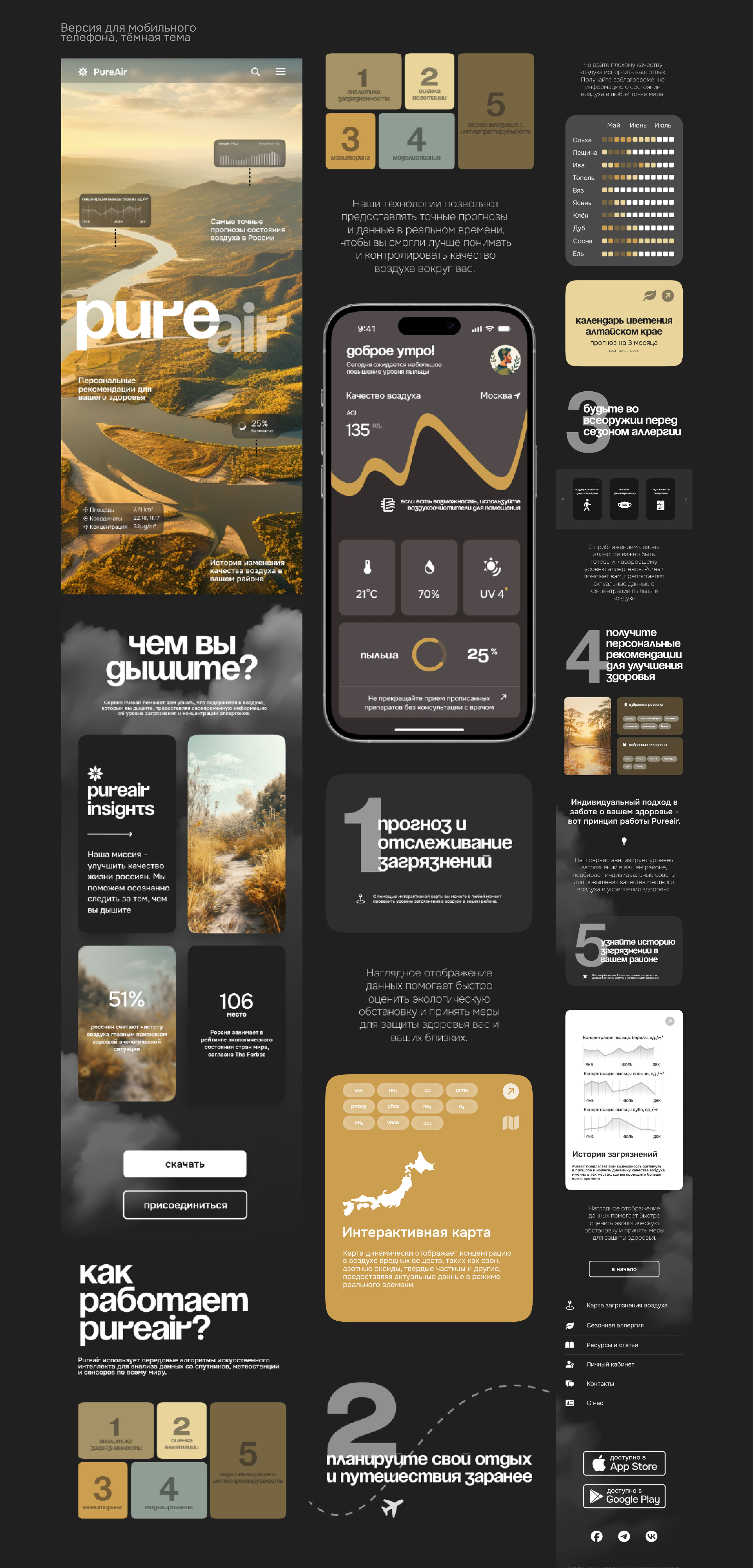 Pure Air | Landing Page — Изображение №5 — Интерфейсы на Dprofile