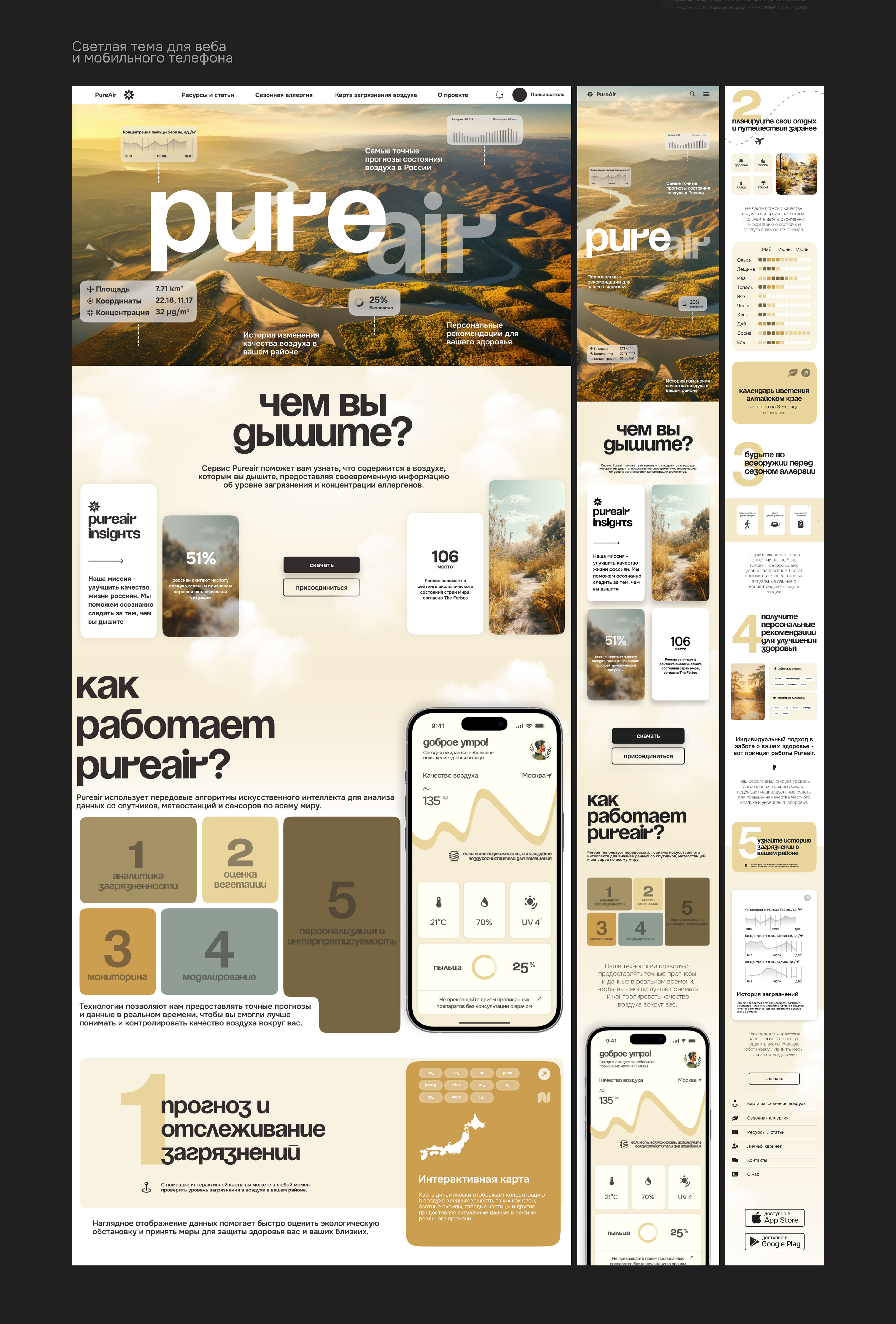 Pure Air | Landing Page — Изображение №6 — Интерфейсы на Dprofile