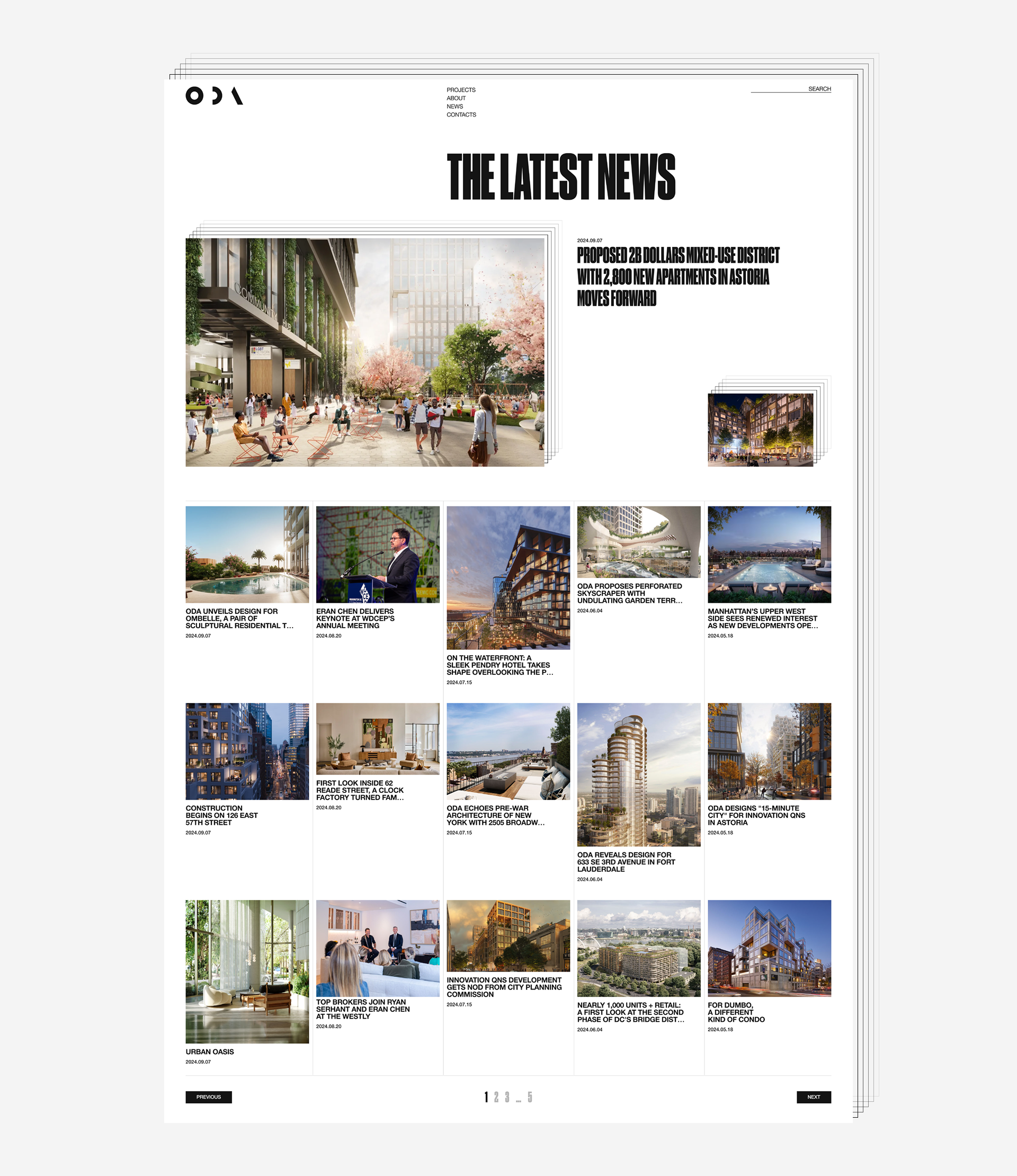ODA Architecture | Corporate Website — Изображение №14 — Интерфейсы на Dprofile