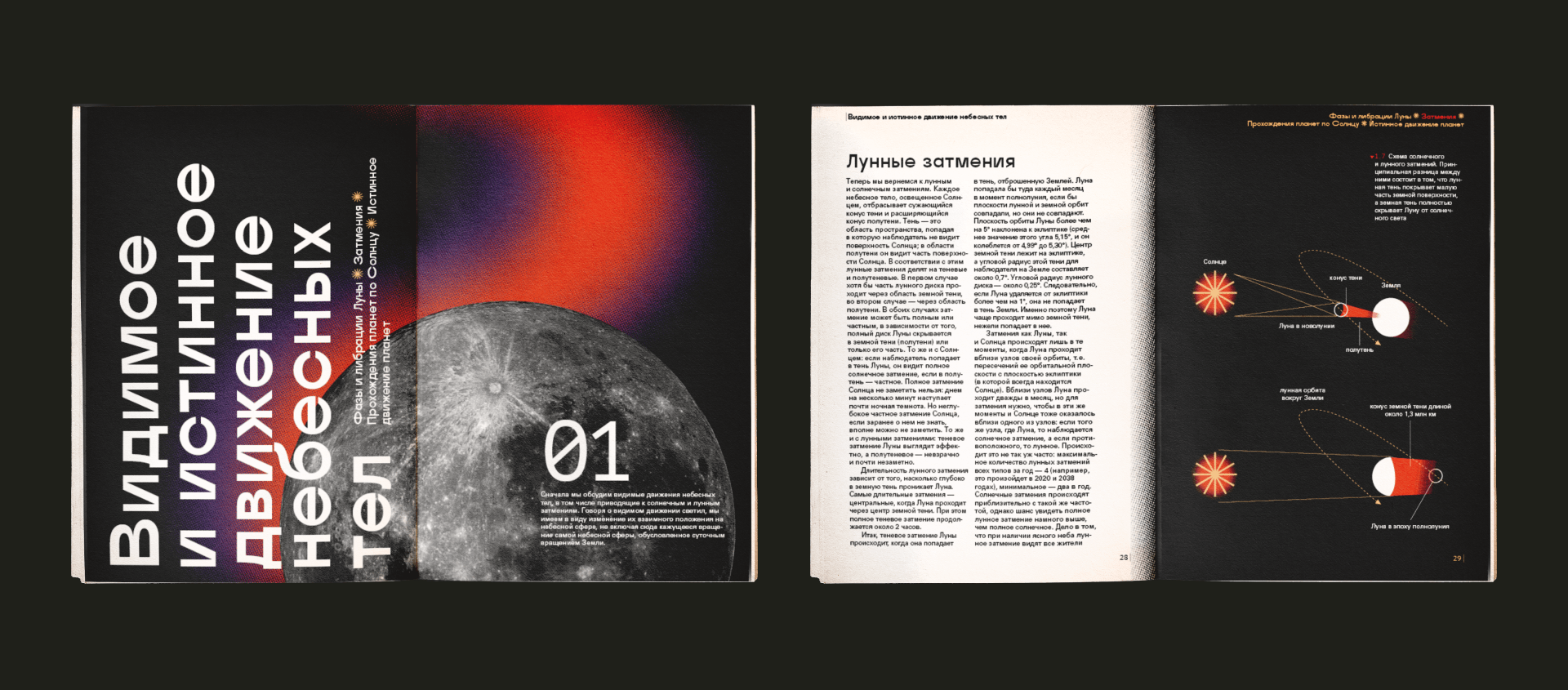 Редизйан издания лекций по астрономии с элементами AR — Изображение №2 — Интерфейсы, Графика на Dprofile